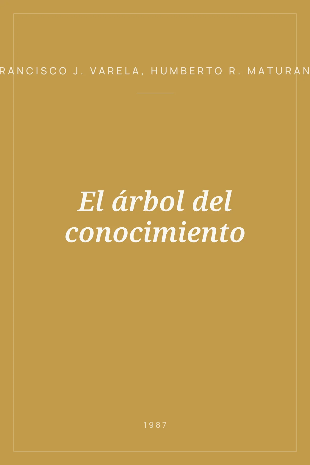 Portada de El árbol del conocimiento