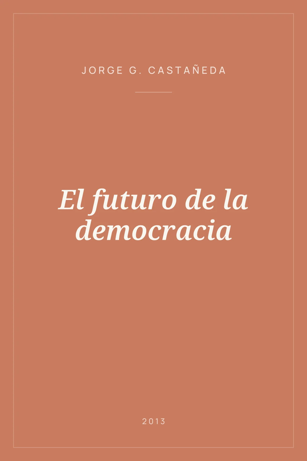 Portada de El futuro de la democracia