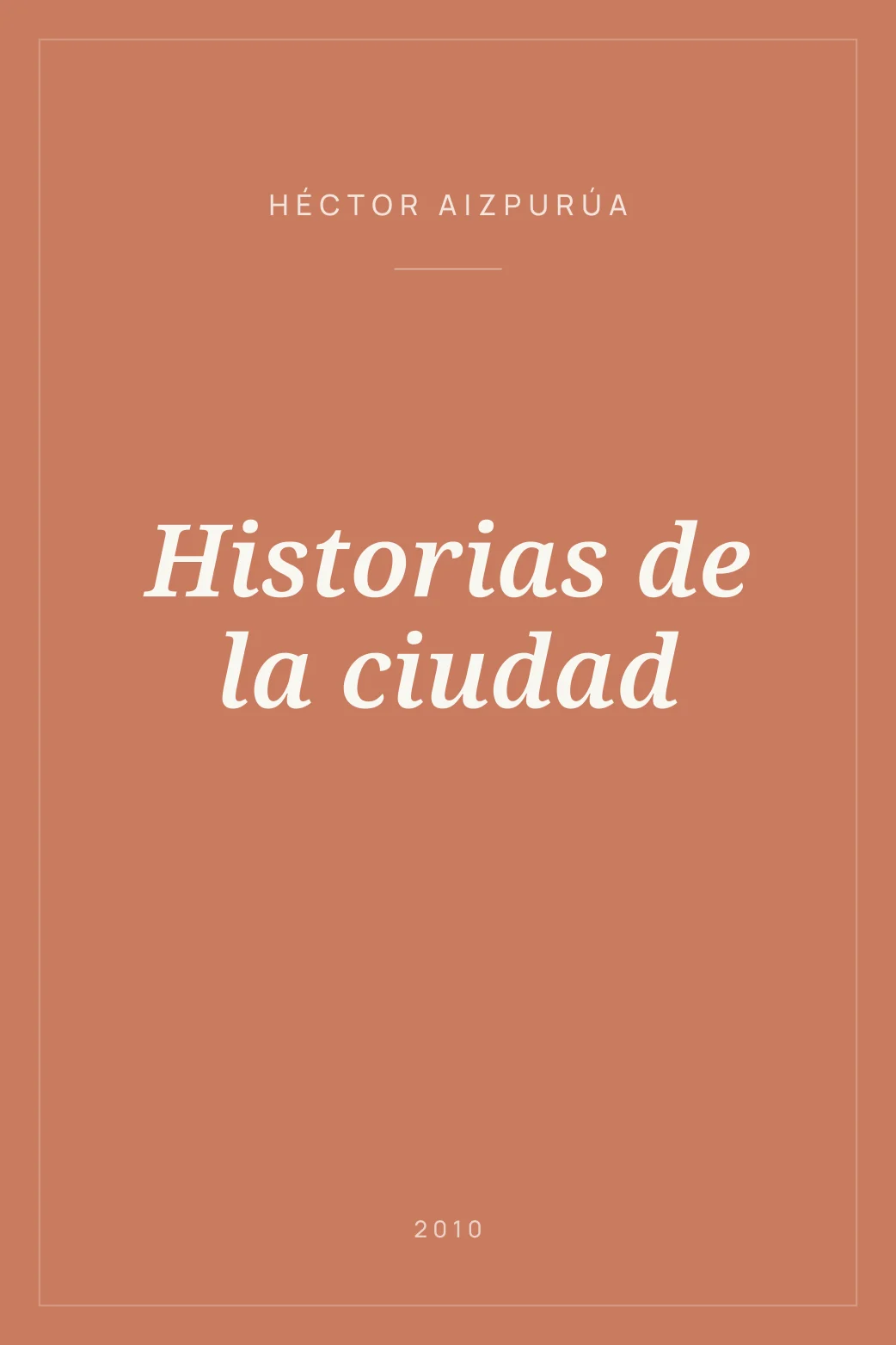 Portada de Historias de la ciudad