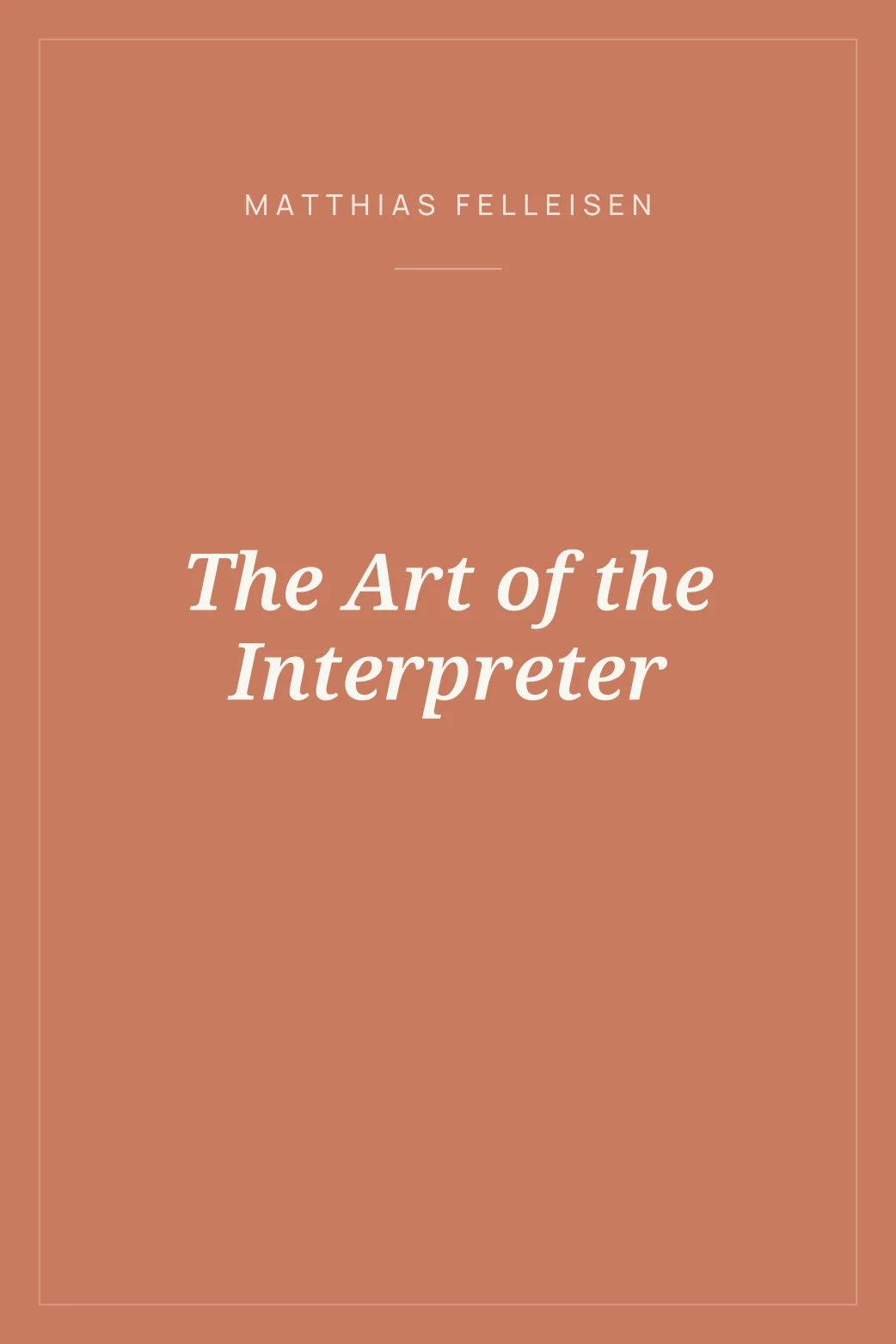 Portada de The Art of the Interpreter