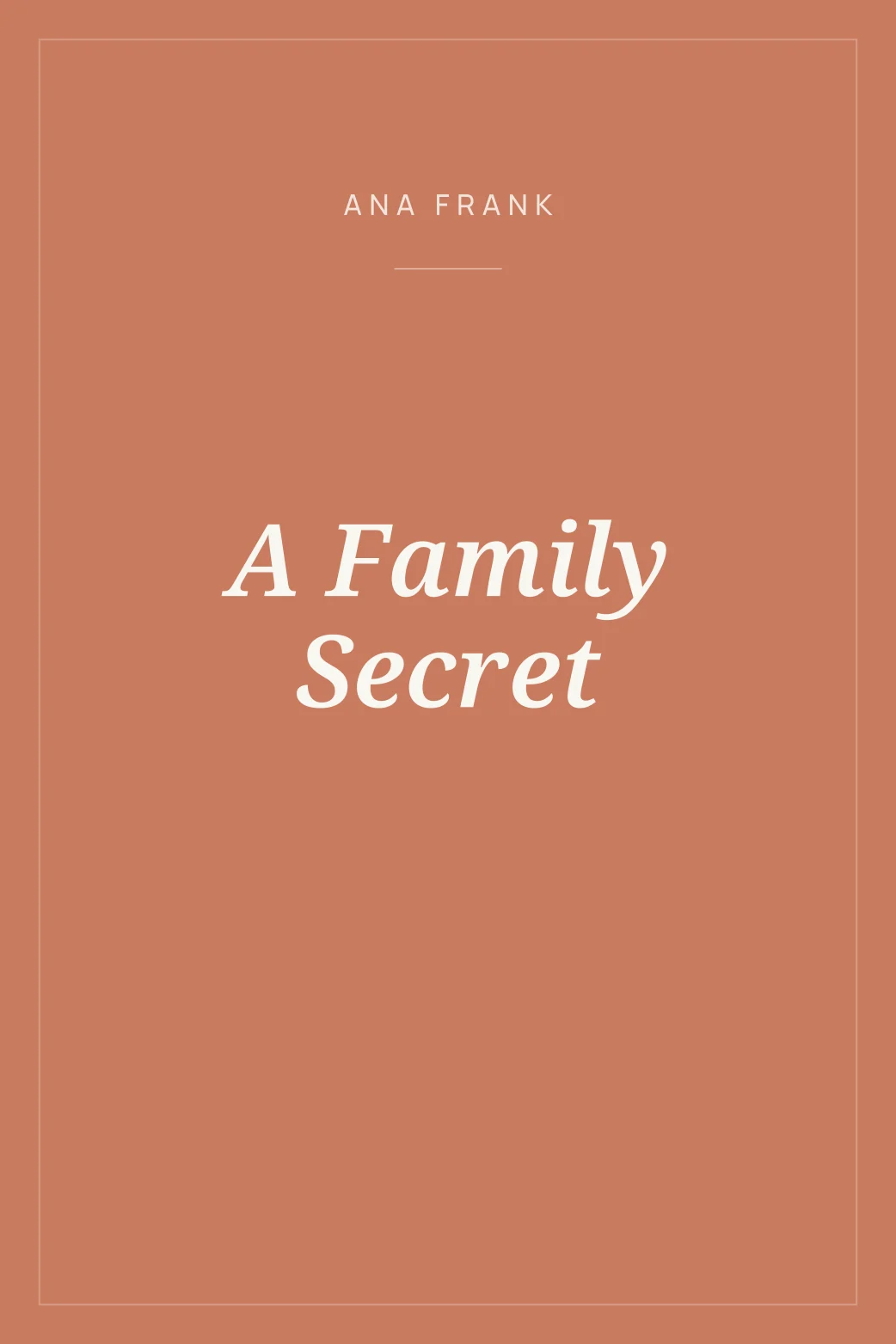 Portada de A Family Secret