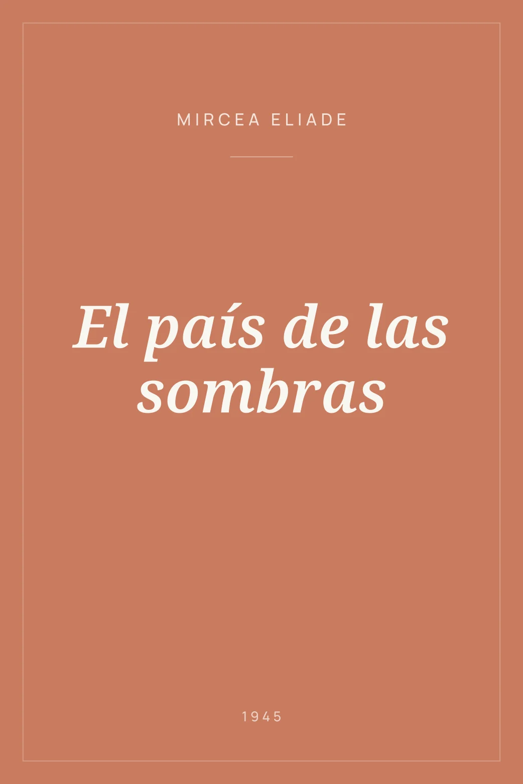 Portada de El país de las sombras