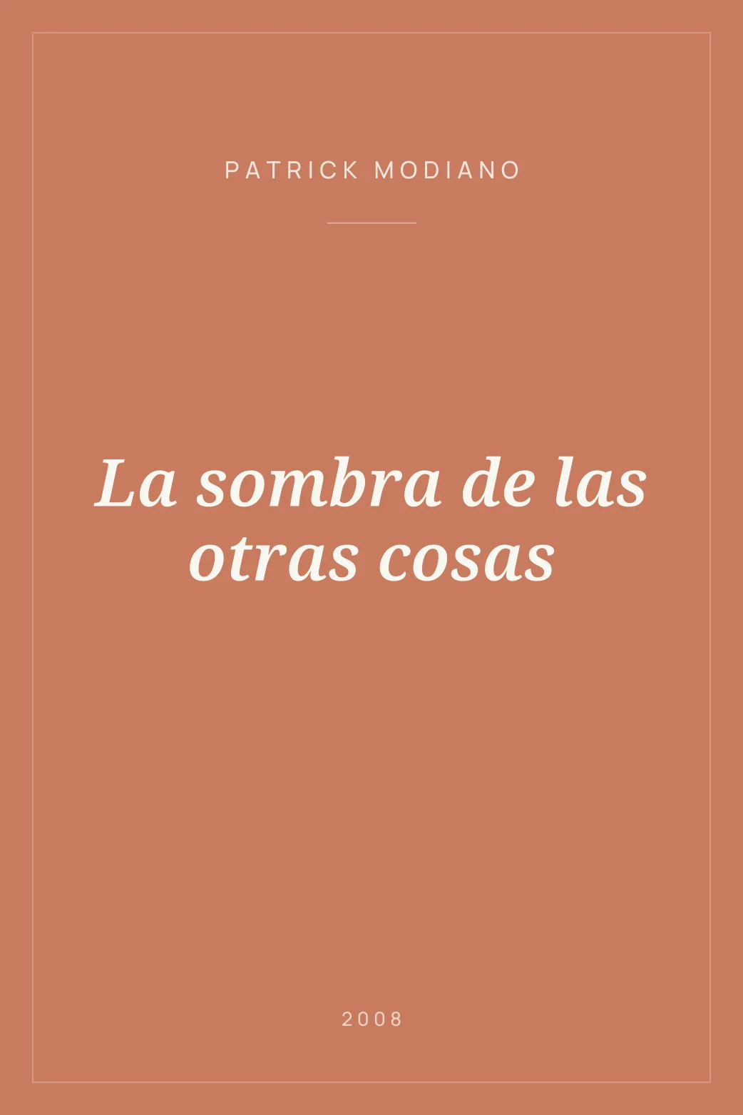 Portada de La sombra de las otras cosas