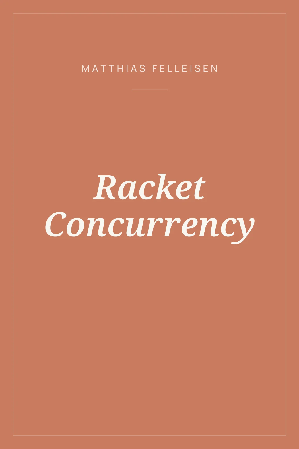 Portada de Racket Concurrency