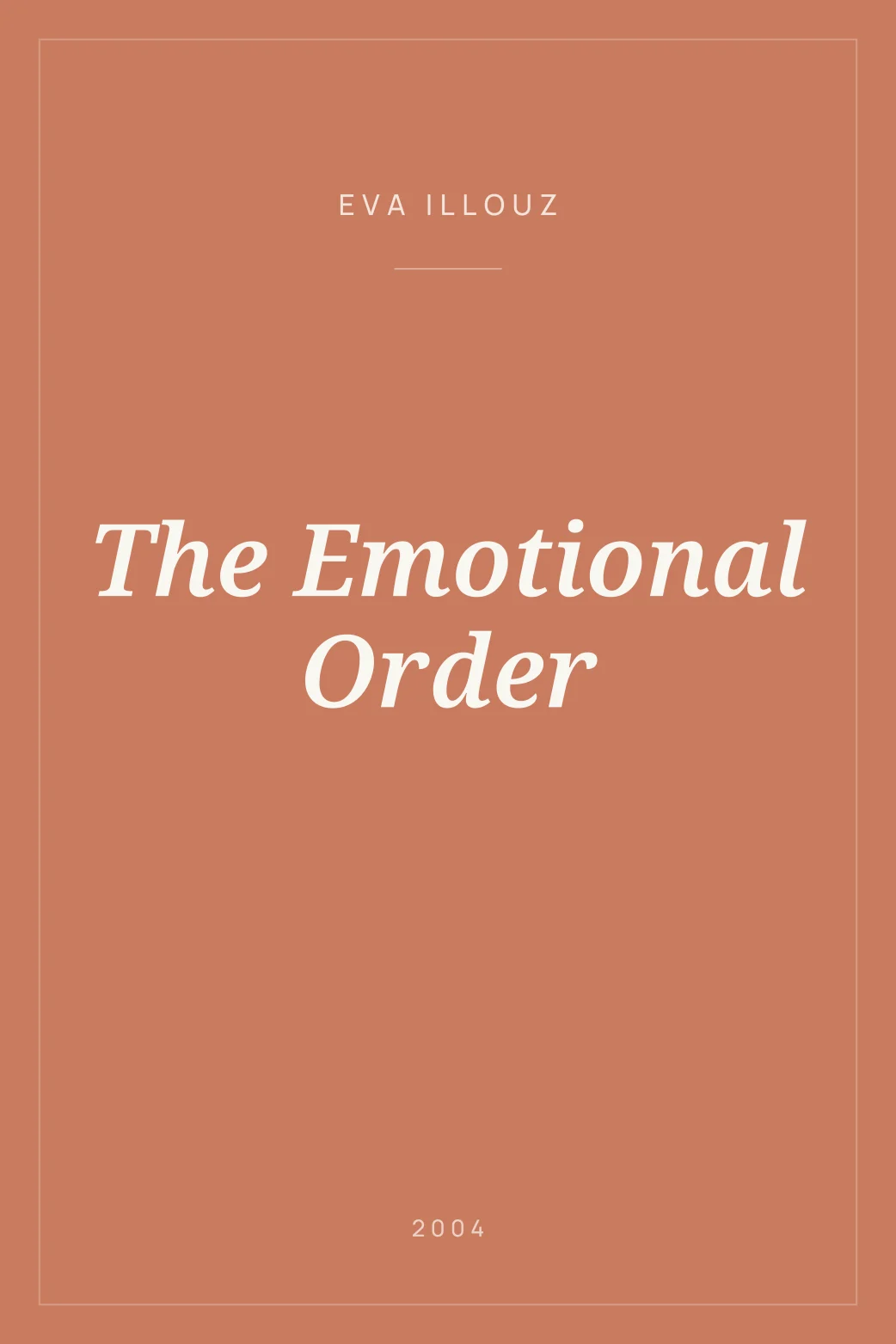 Portada de The Emotional Order