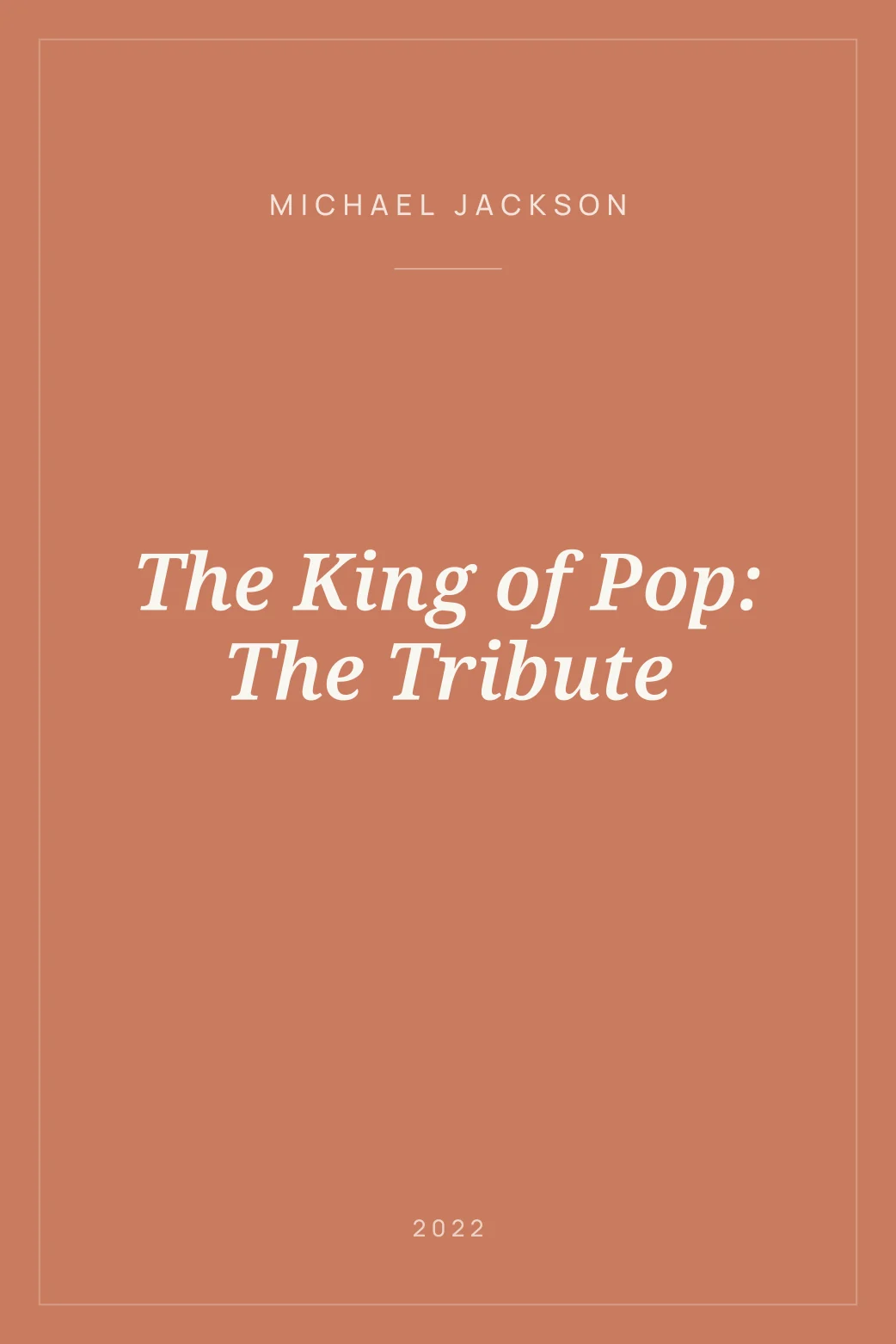 Portada de The King of Pop: The Tribute