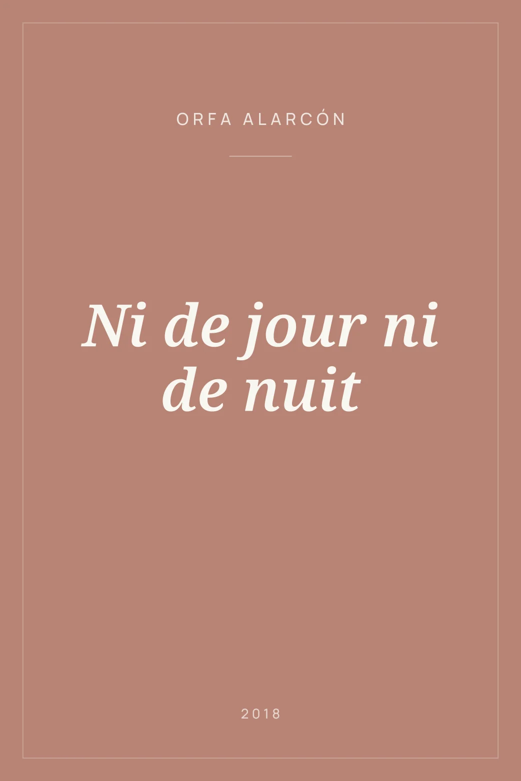 Portada de Ni de jour ni de nuit