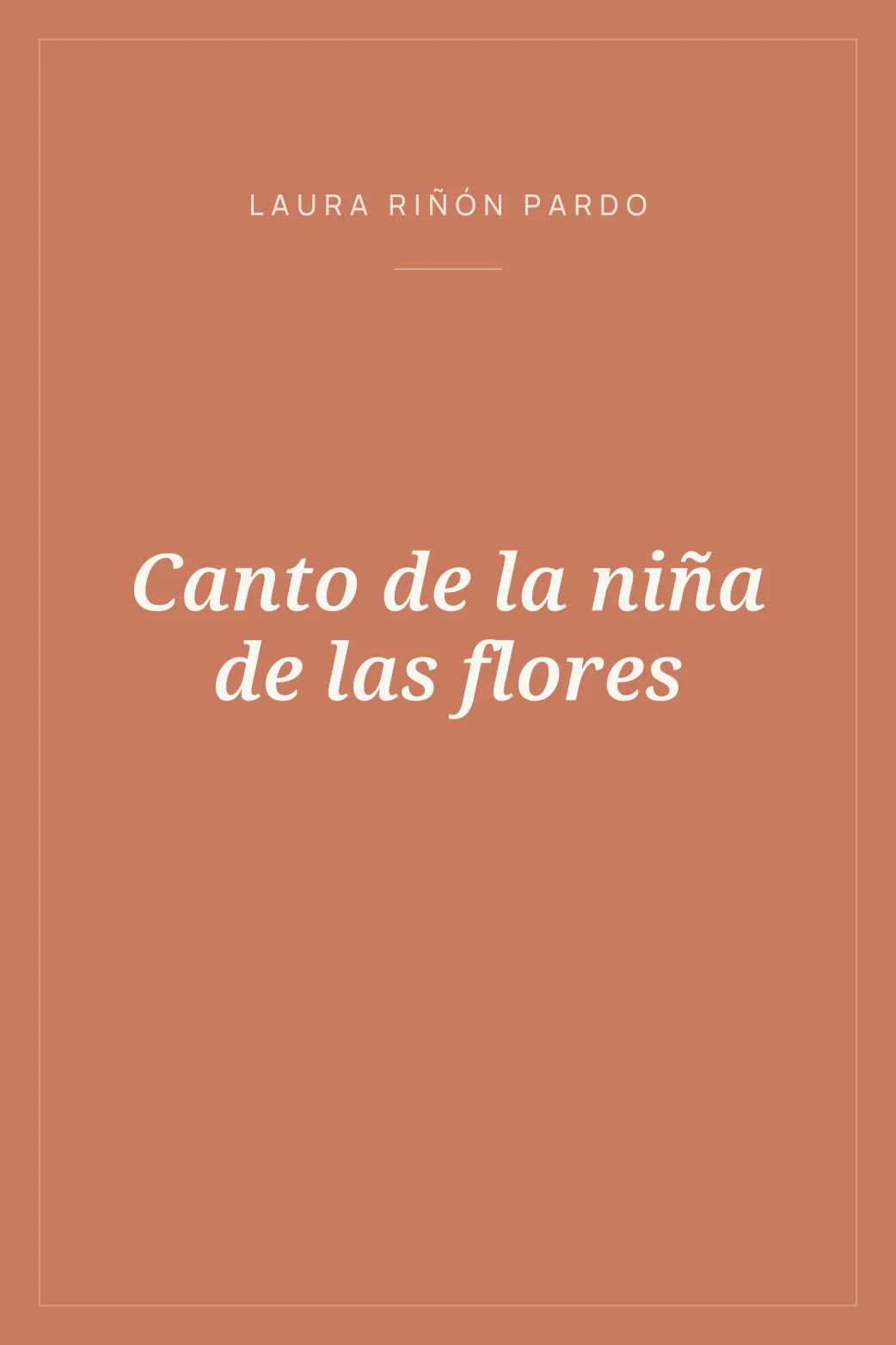 Portada de Canto de la niña de las flores