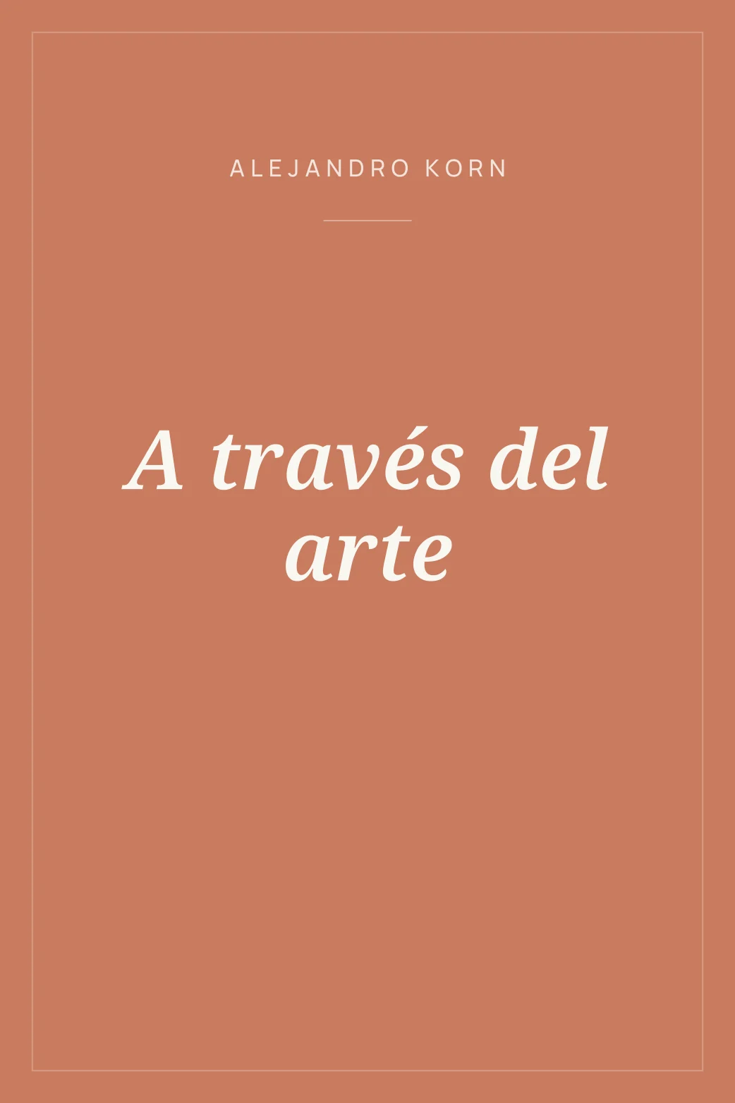 Portada de A través del arte