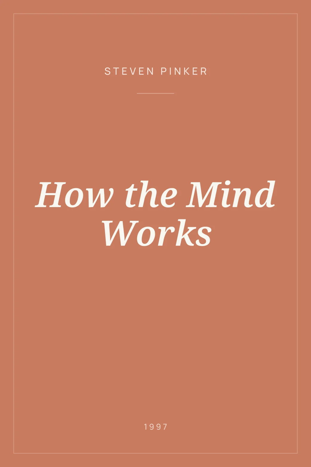 Portada de How the Mind Works