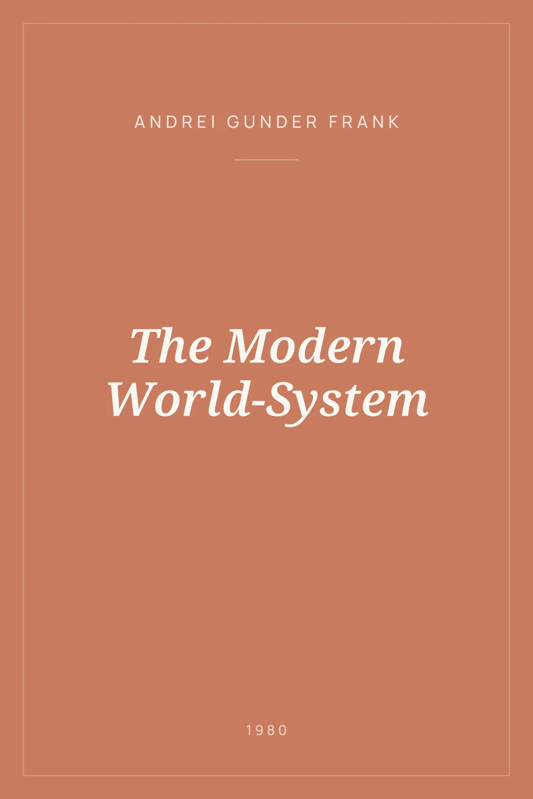 Portada de The Modern World-System