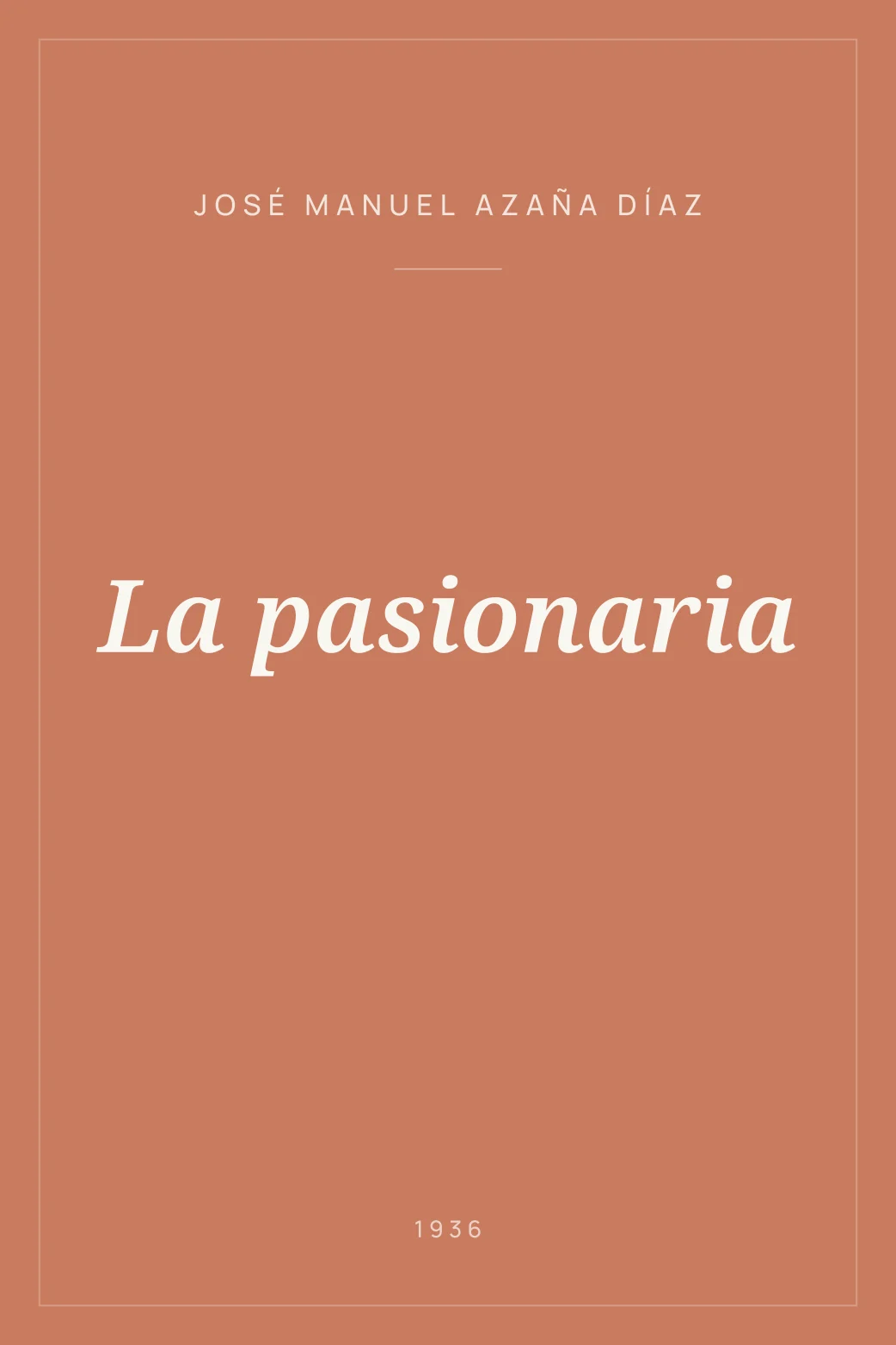 Portada de La pasionaria