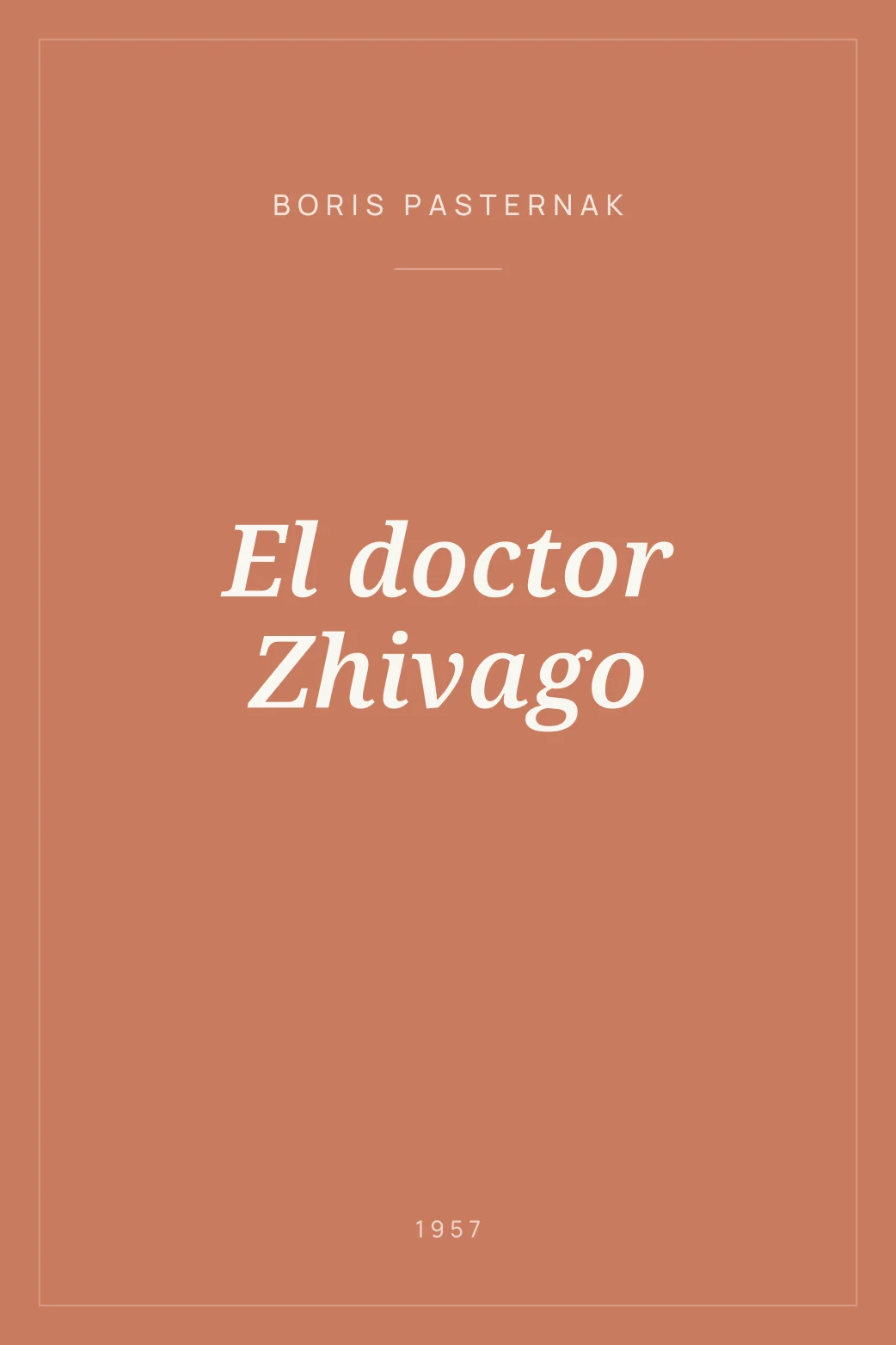Portada de El doctor Zhivago