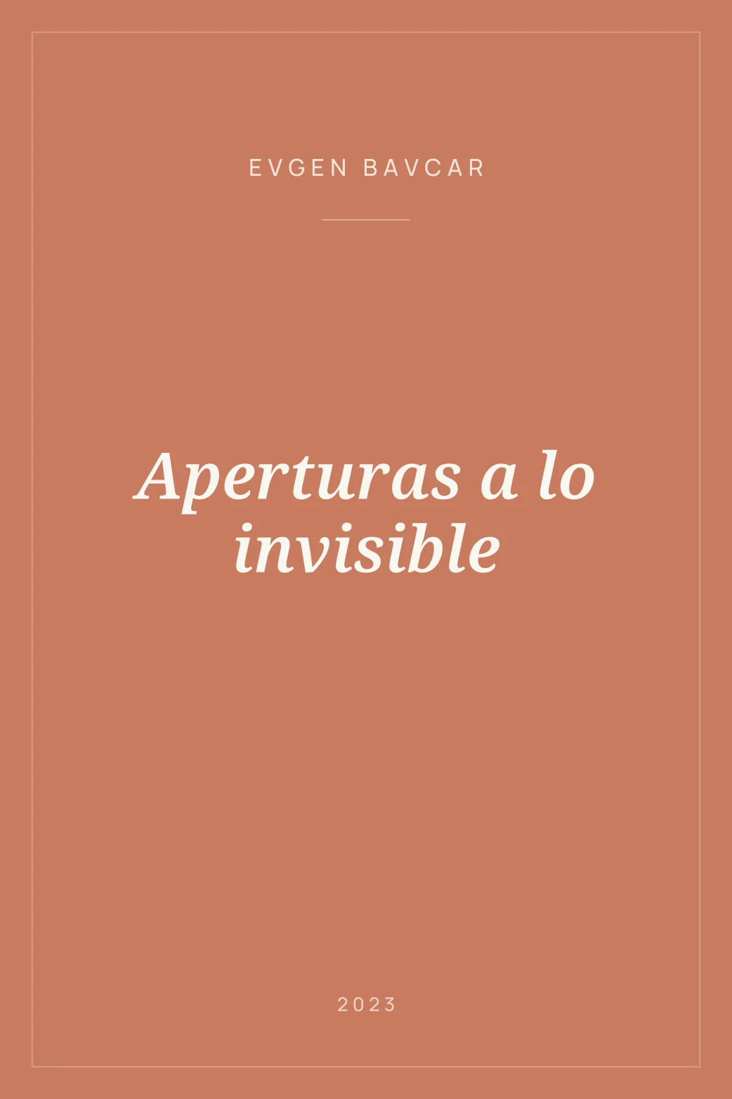 Portada de Aperturas a lo invisible