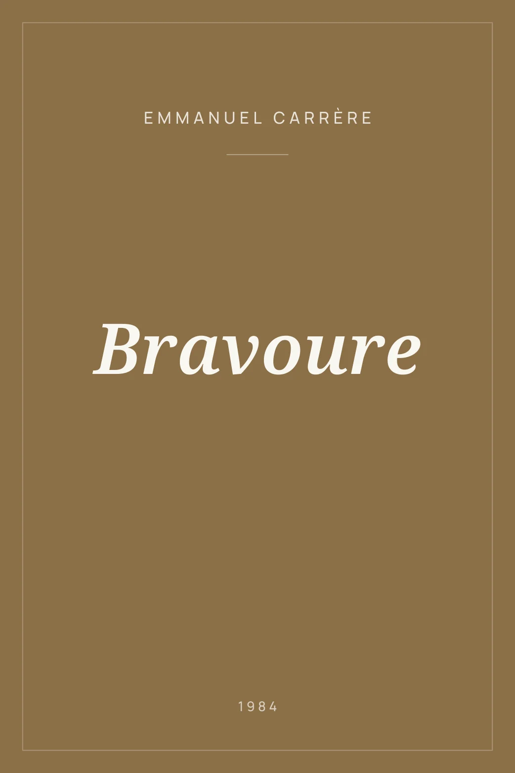 Portada de Bravoure