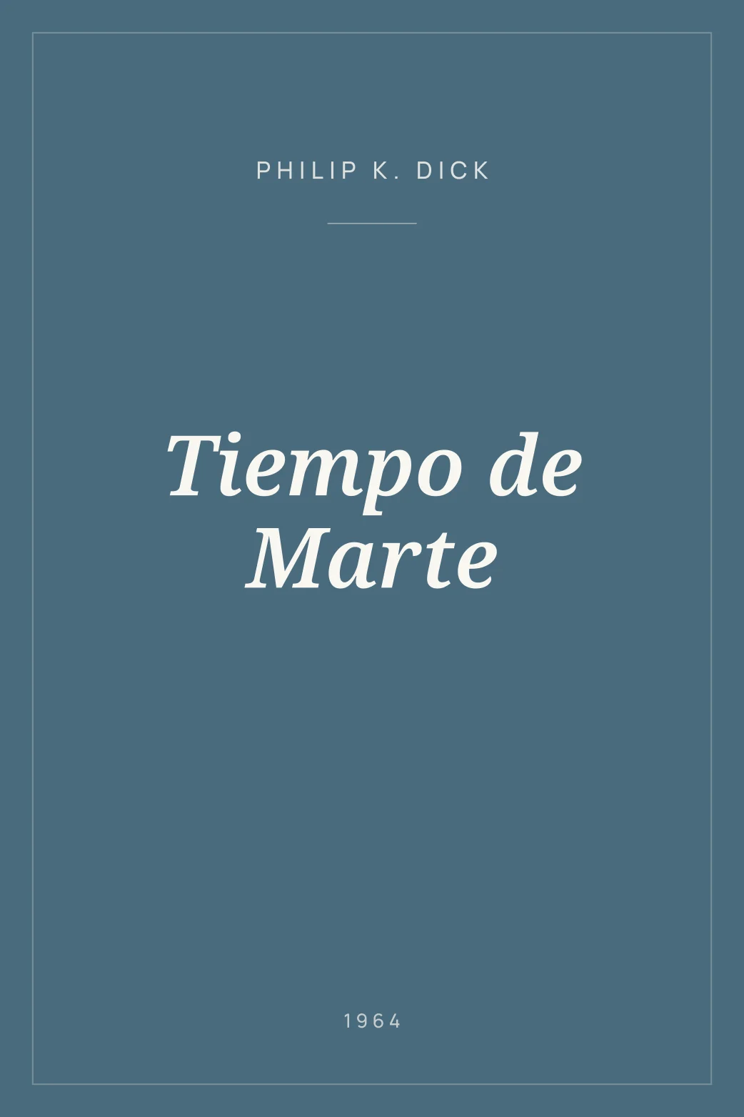 Portada de Tiempo de Marte
