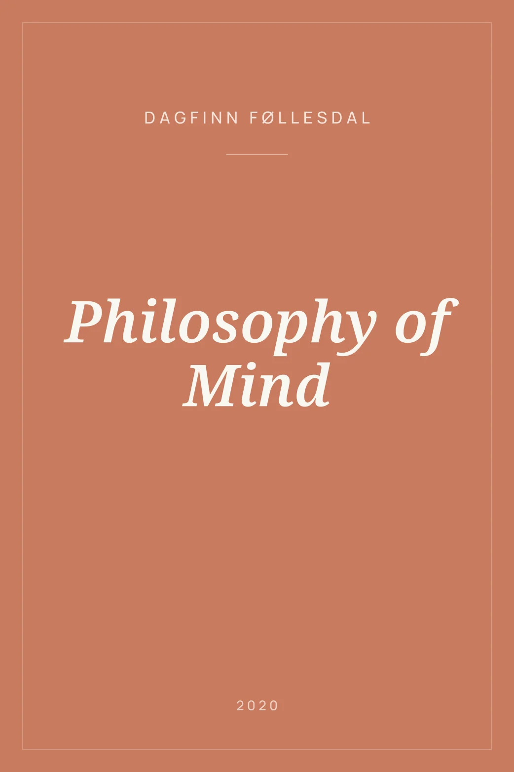 Portada de Philosophy of Mind