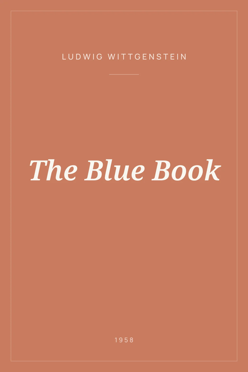 Portada de The Blue Book