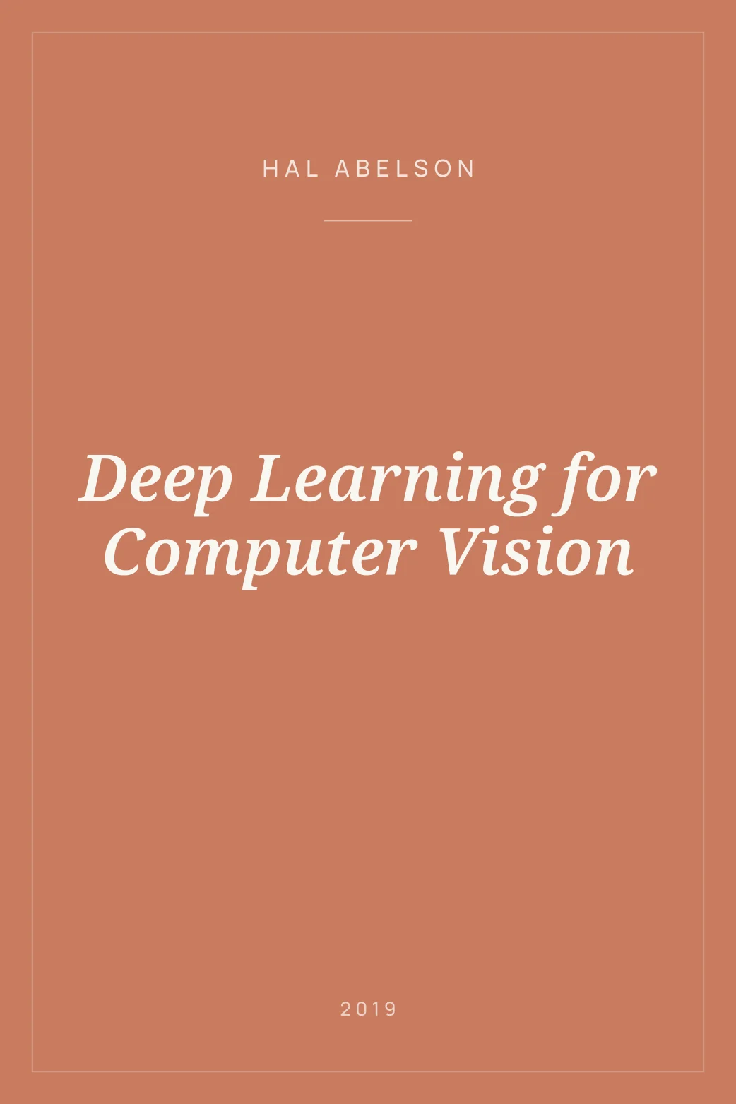 Portada de Deep Learning for Computer Vision