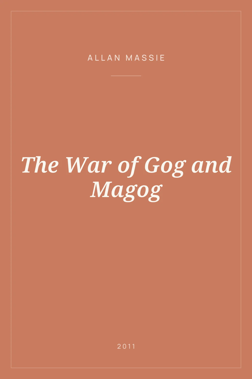 Portada de The War of Gog and Magog