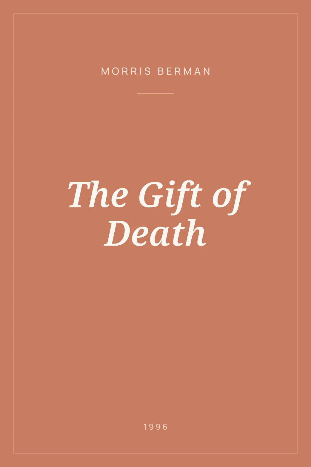 Portada de The Gift of Death