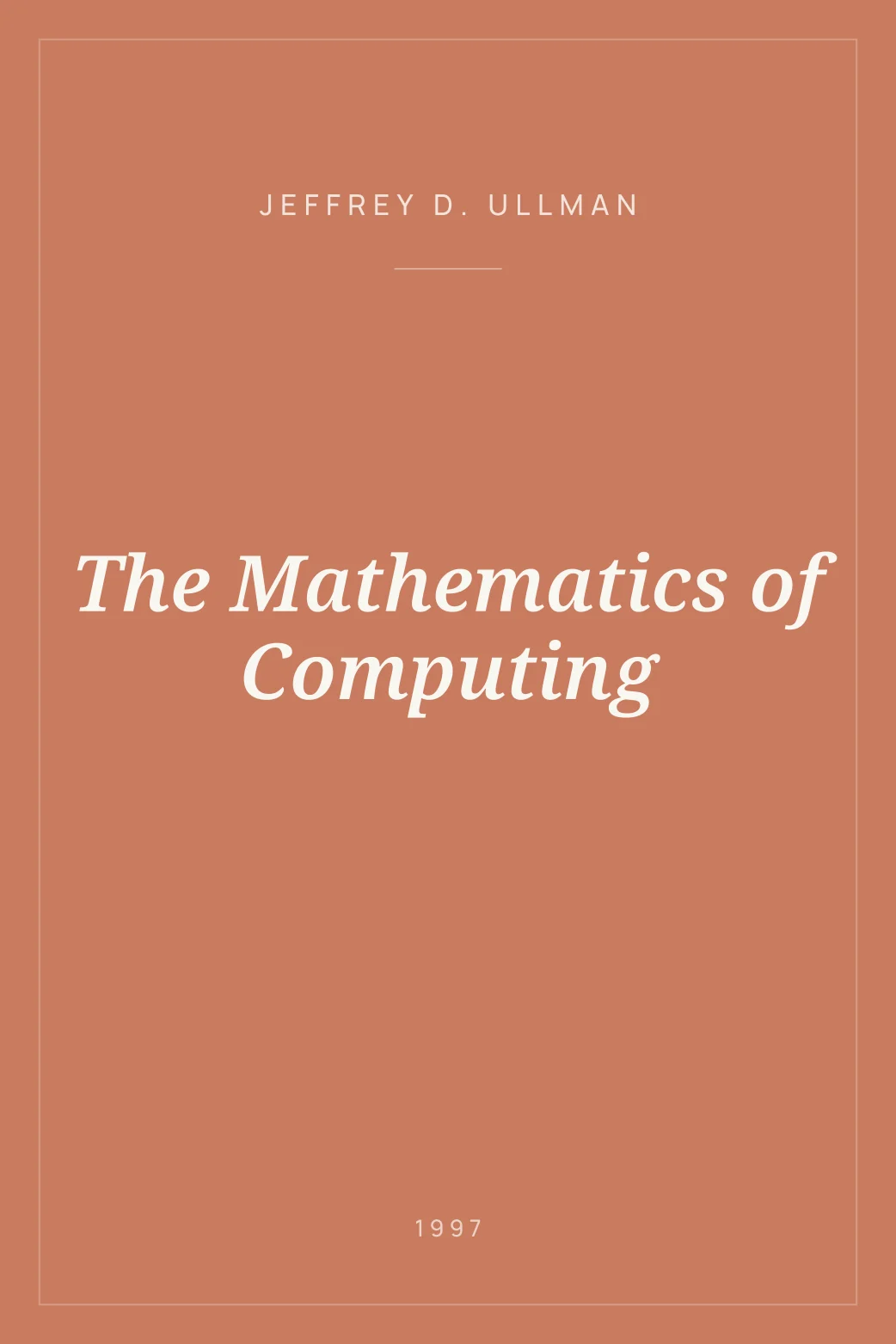 Portada de The Mathematics of Computing