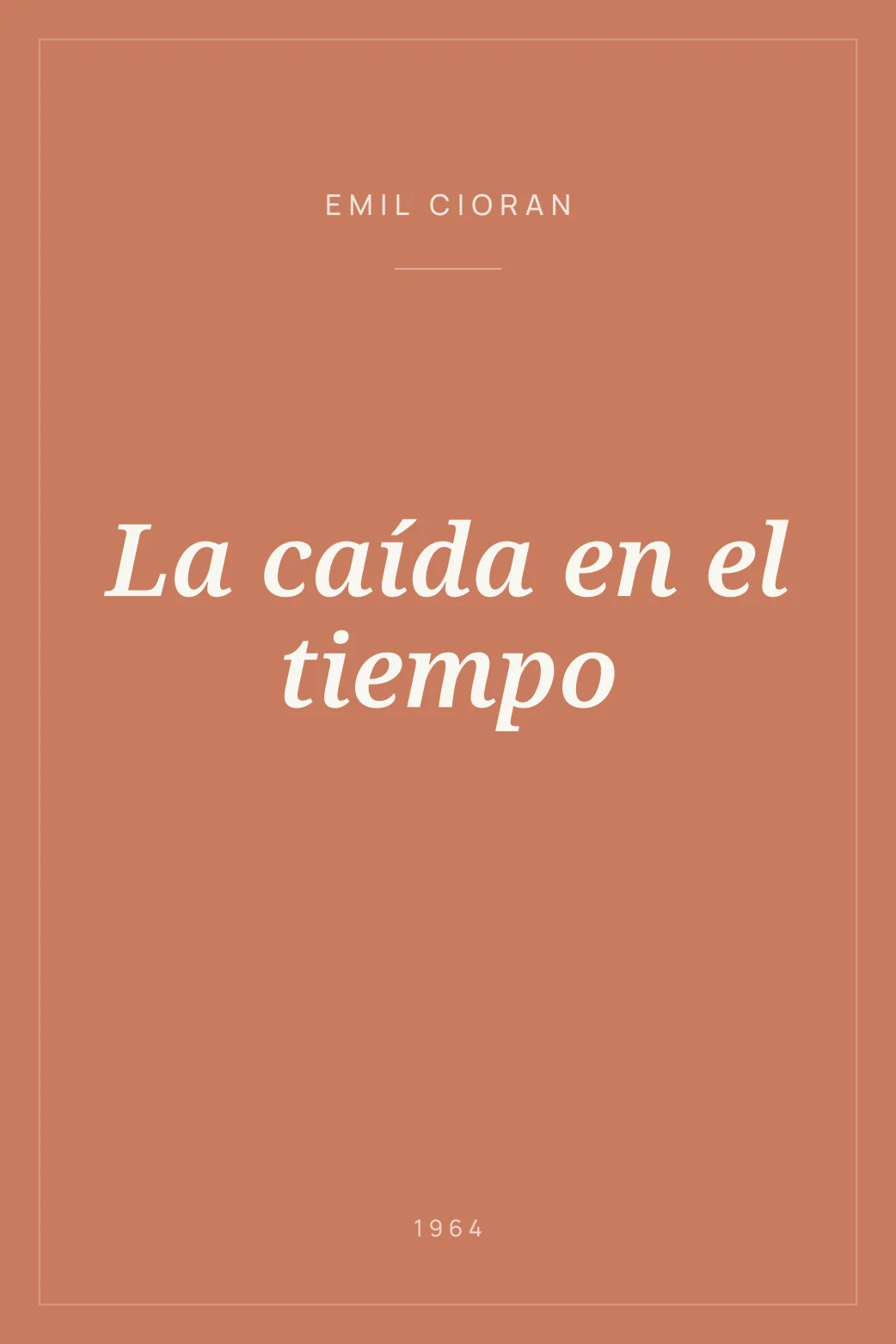 Portada de La caída en el tiempo