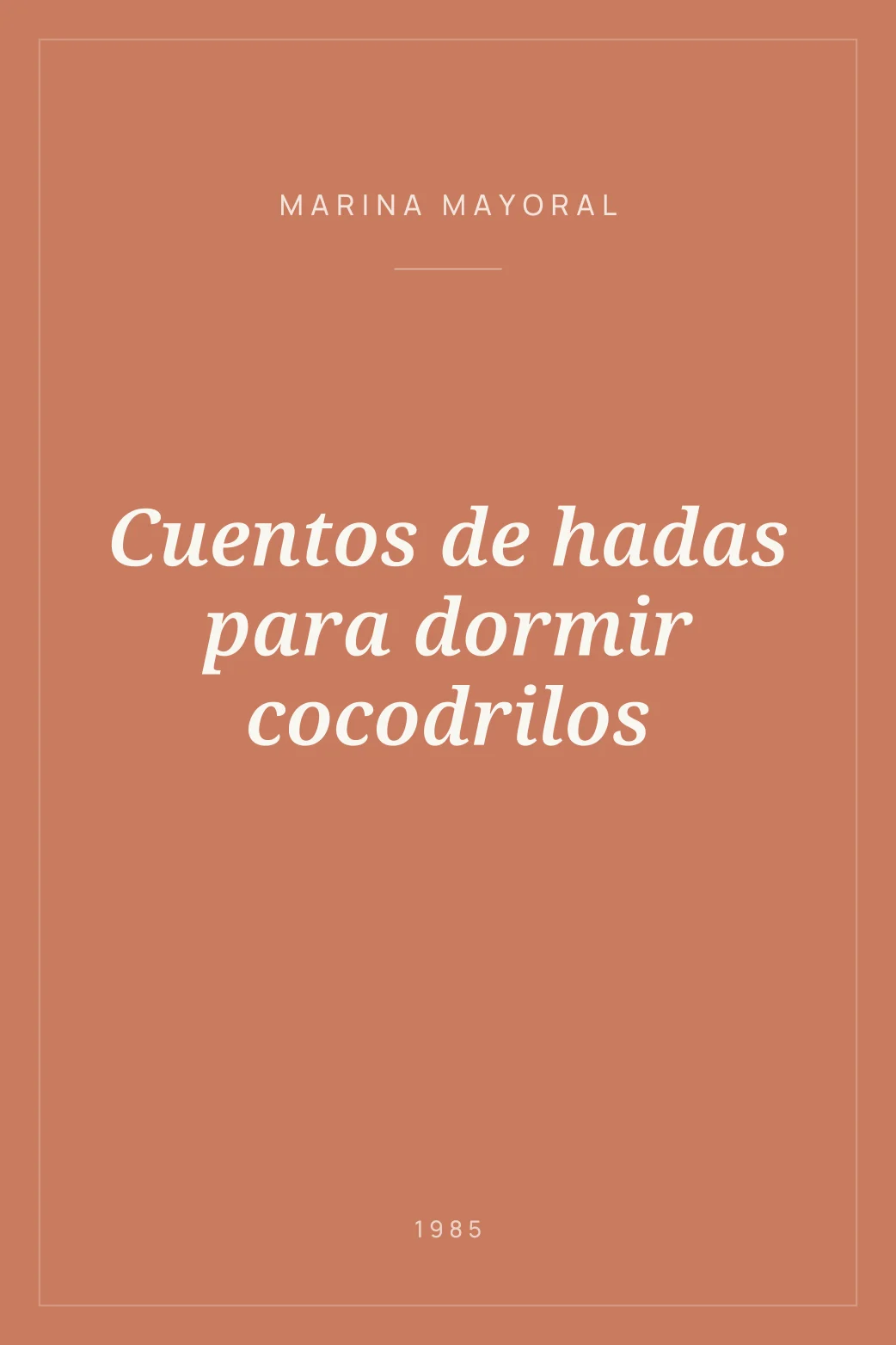 Portada de Cuentos de hadas para dormir cocodrilos