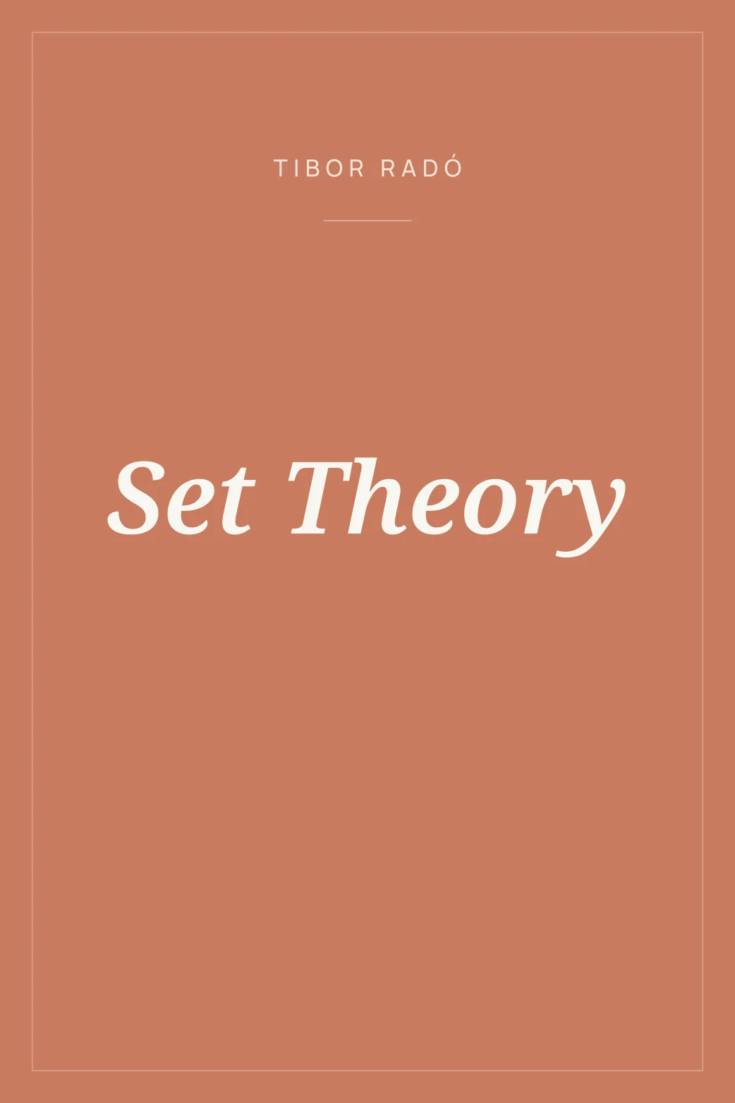 Portada de Set Theory