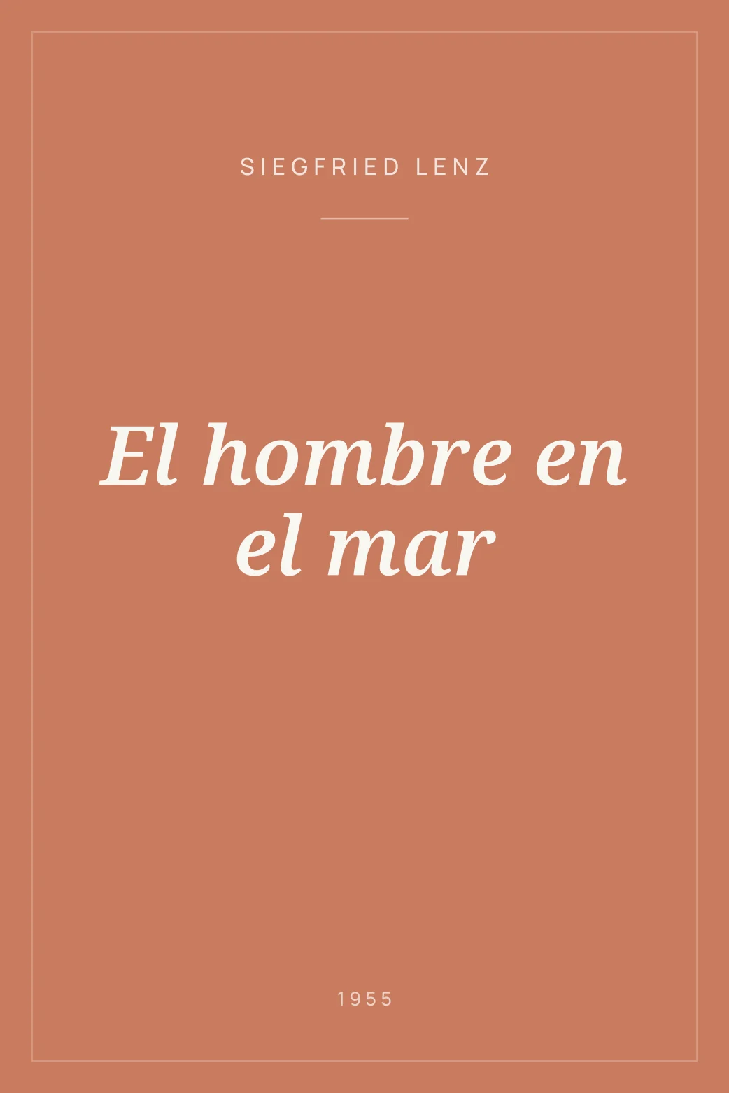 Portada de El hombre en el mar