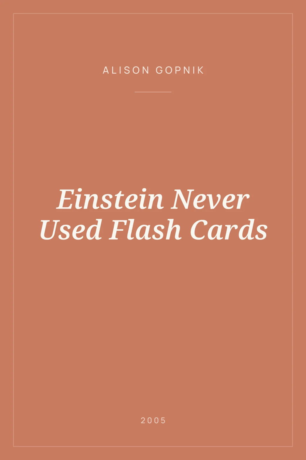 Portada de Einstein Never Used Flash Cards