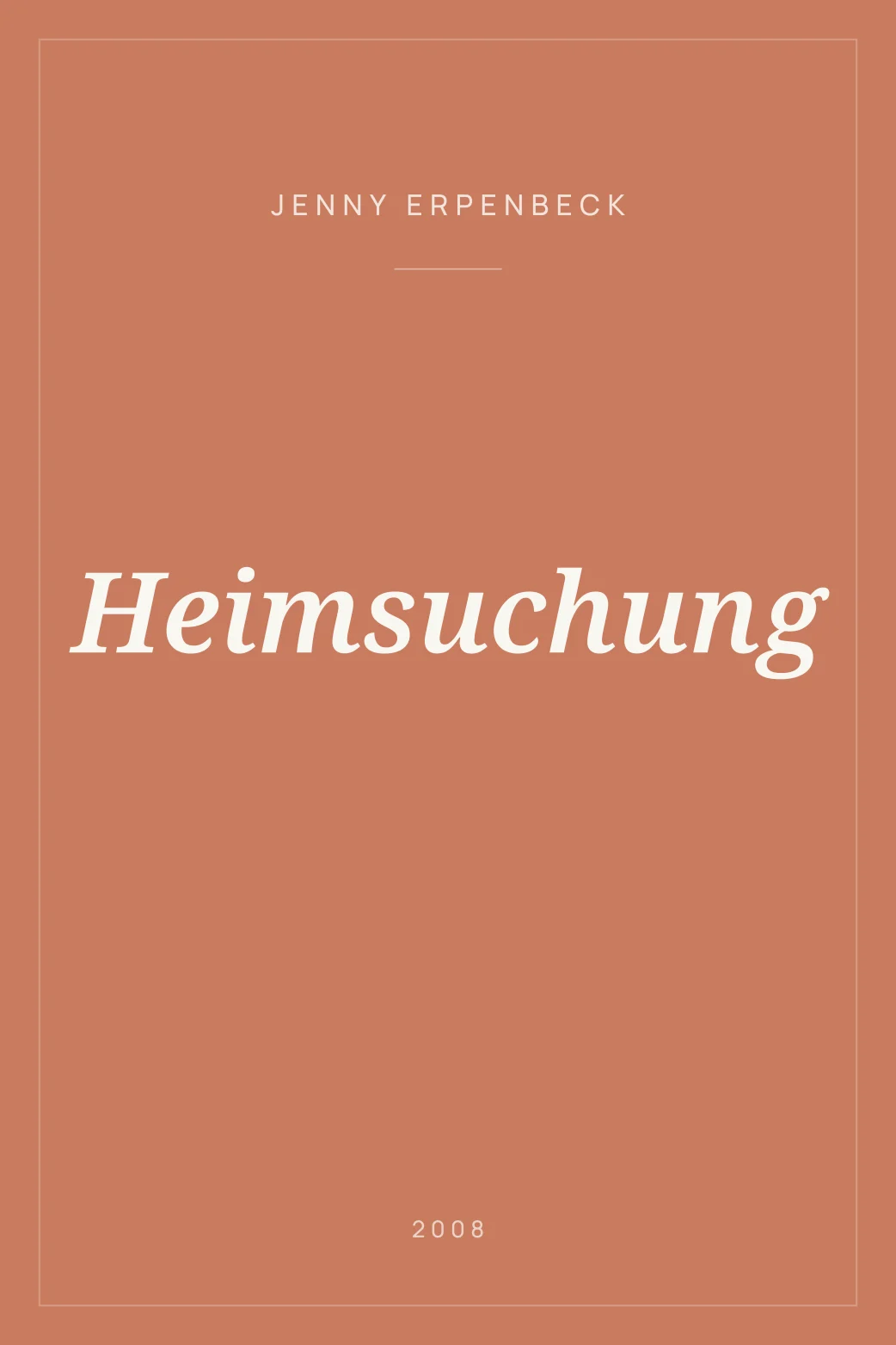 Portada de Heimsuchung