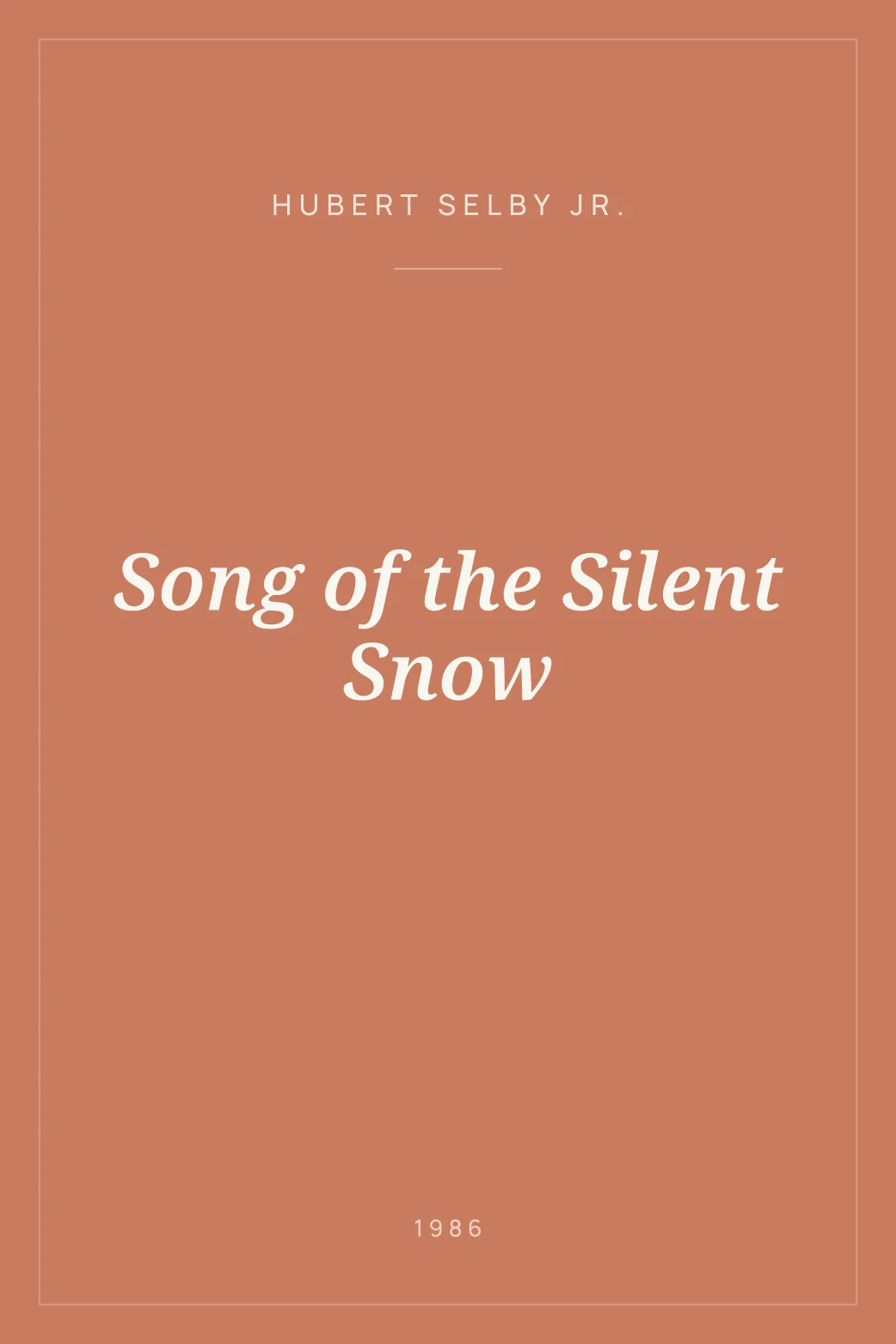 Portada de Song of the Silent Snow