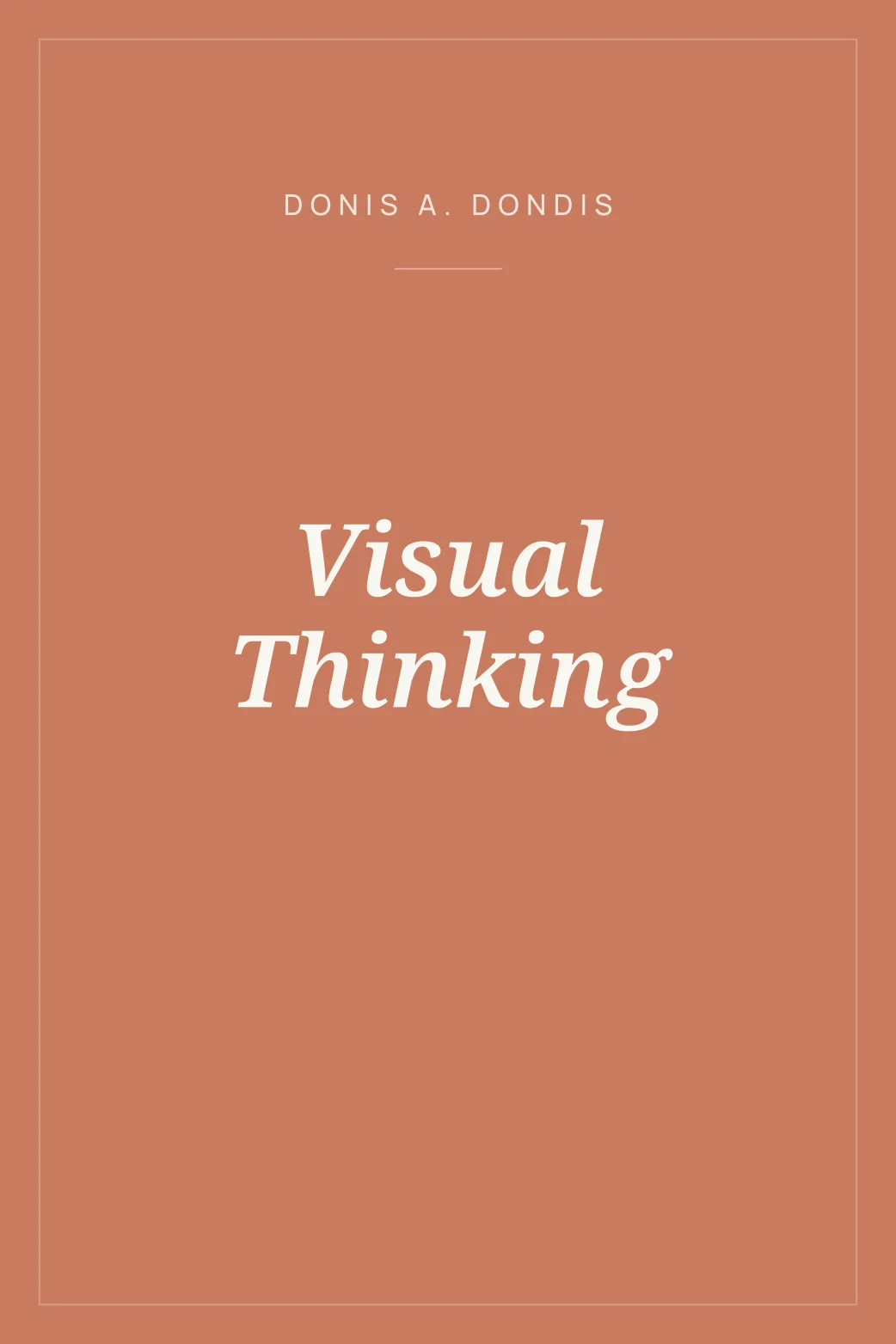 Portada de Visual Thinking