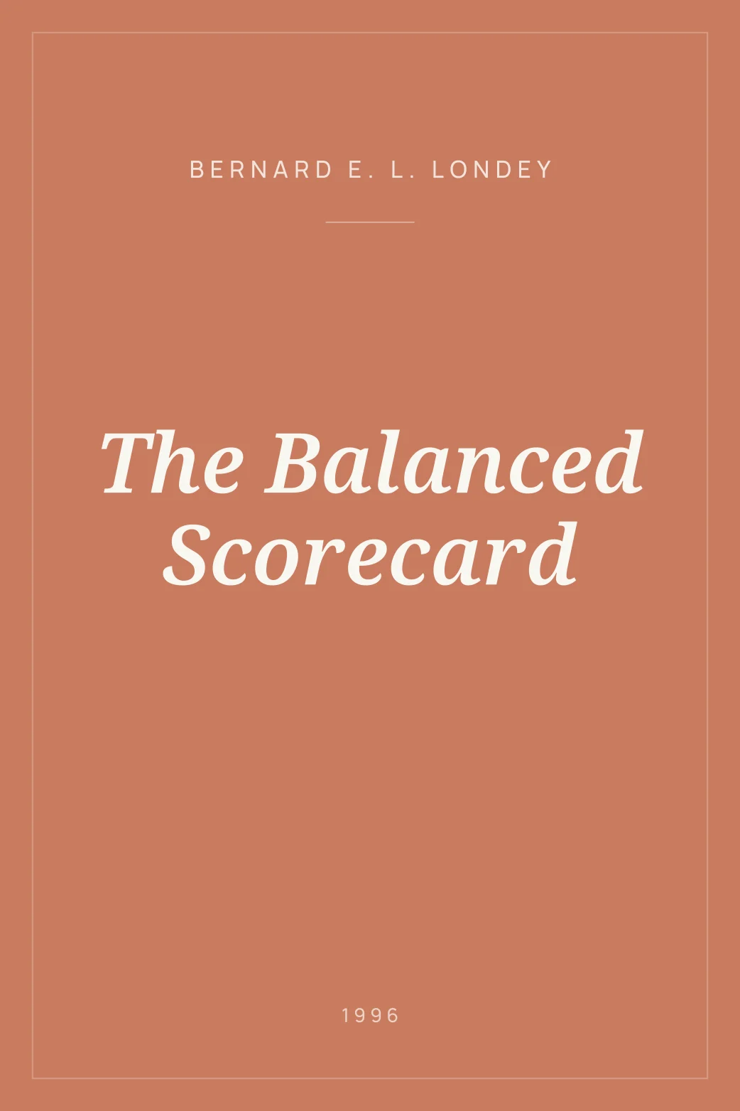 Portada de The Balanced Scorecard