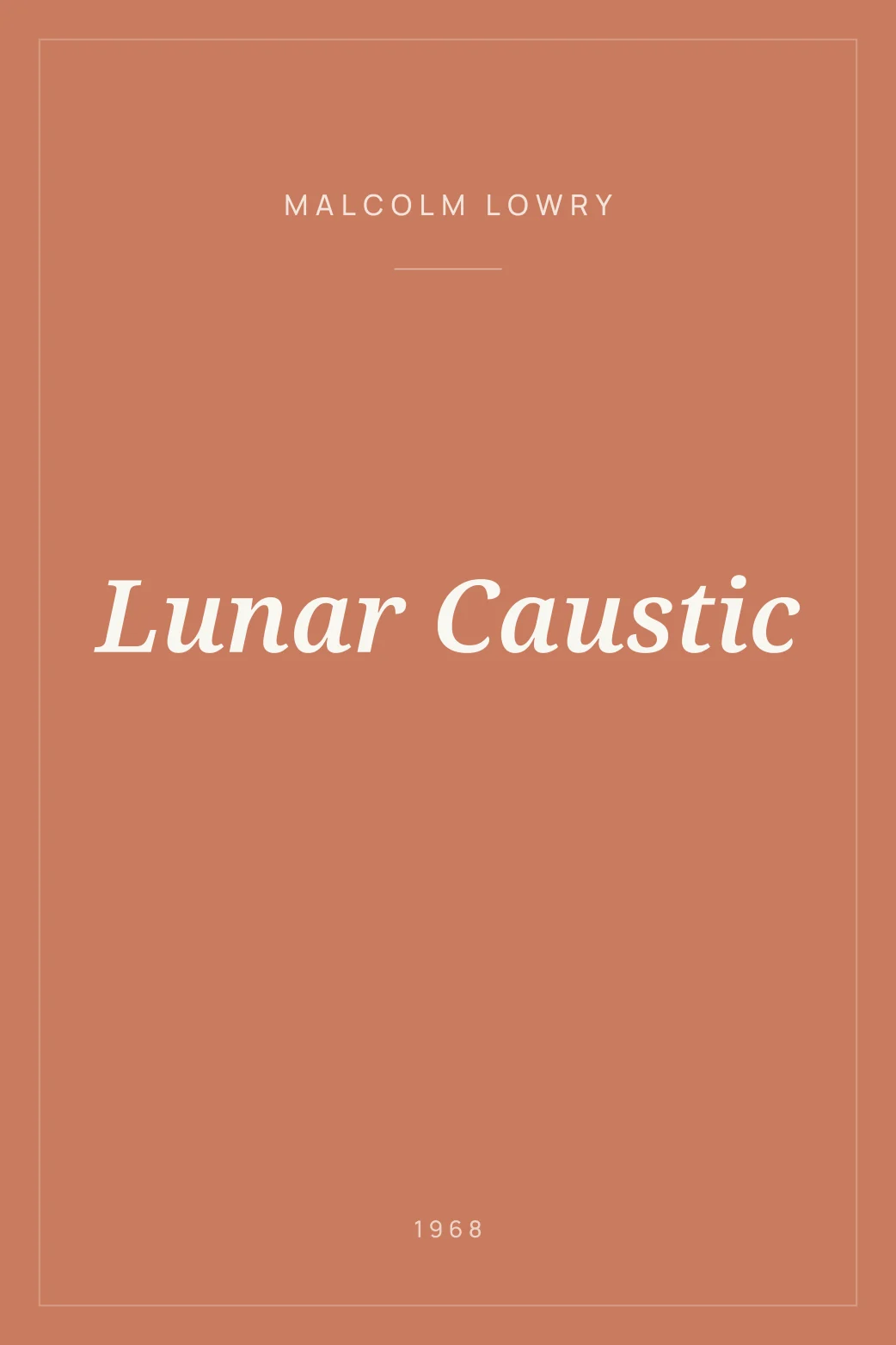 Portada de Lunar Caustic