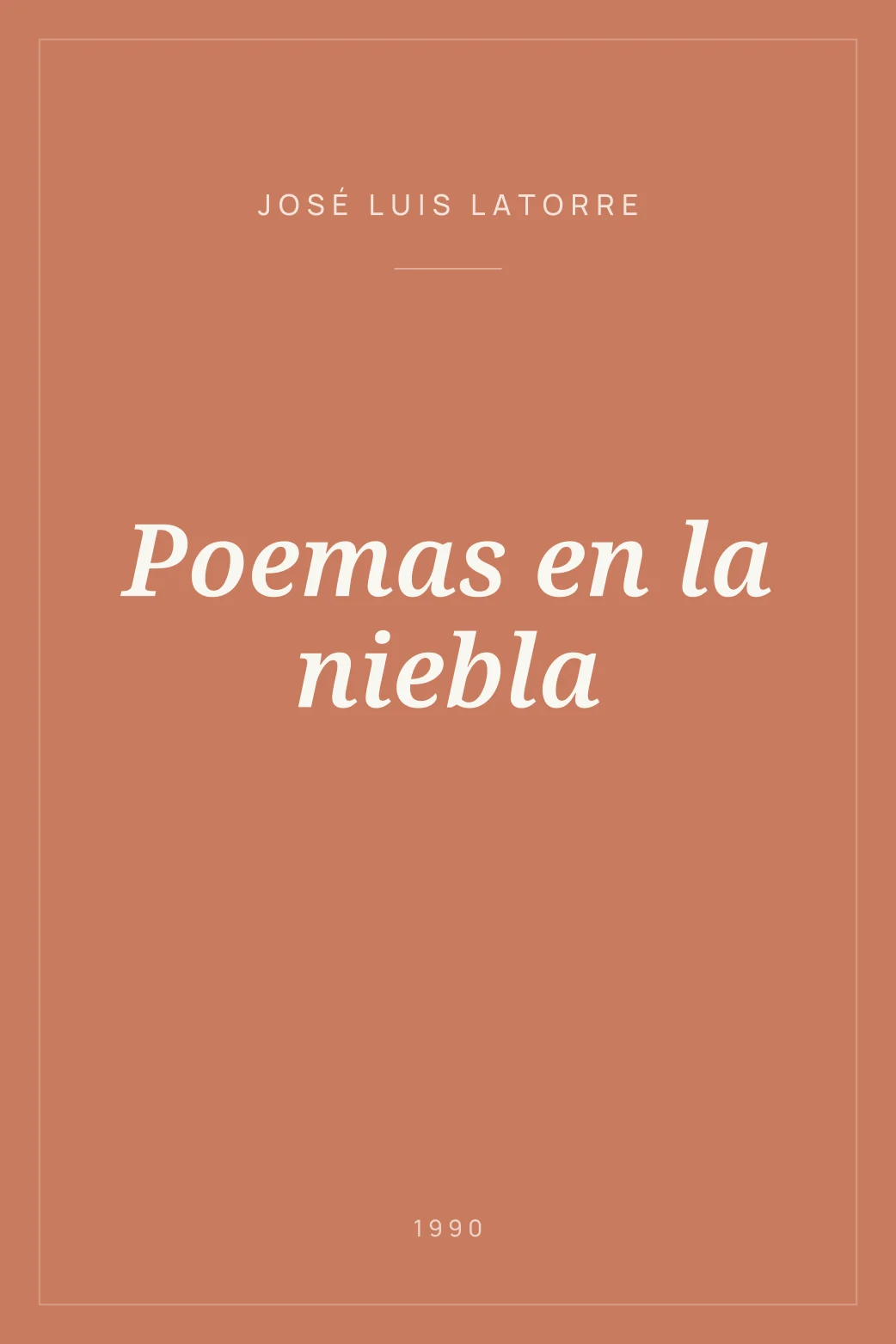Portada de Poemas en la niebla