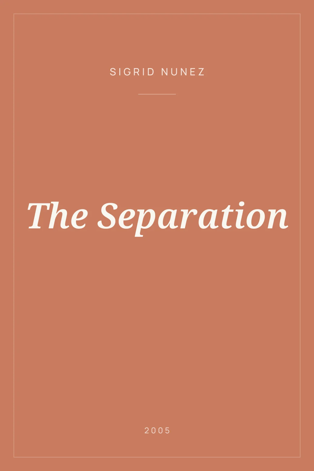 Portada de The Separation