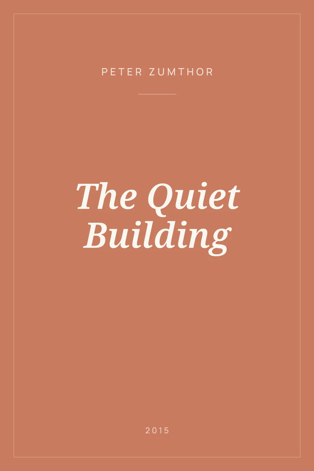Portada de The Quiet Building