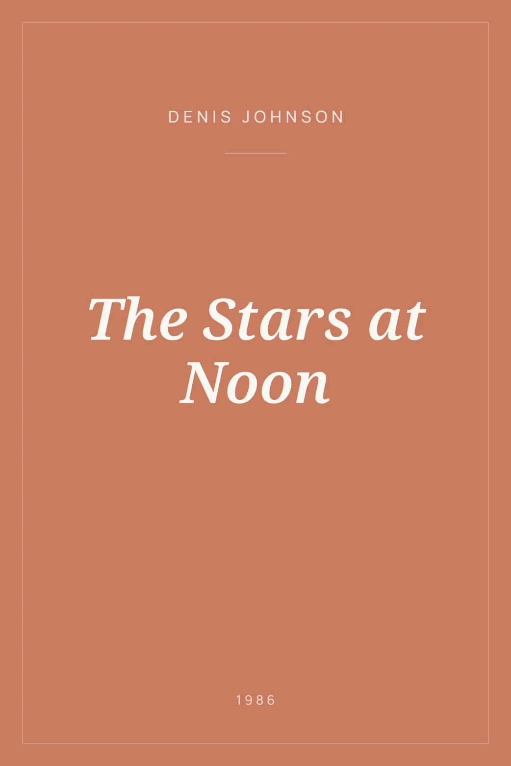 Portada de The Stars at Noon