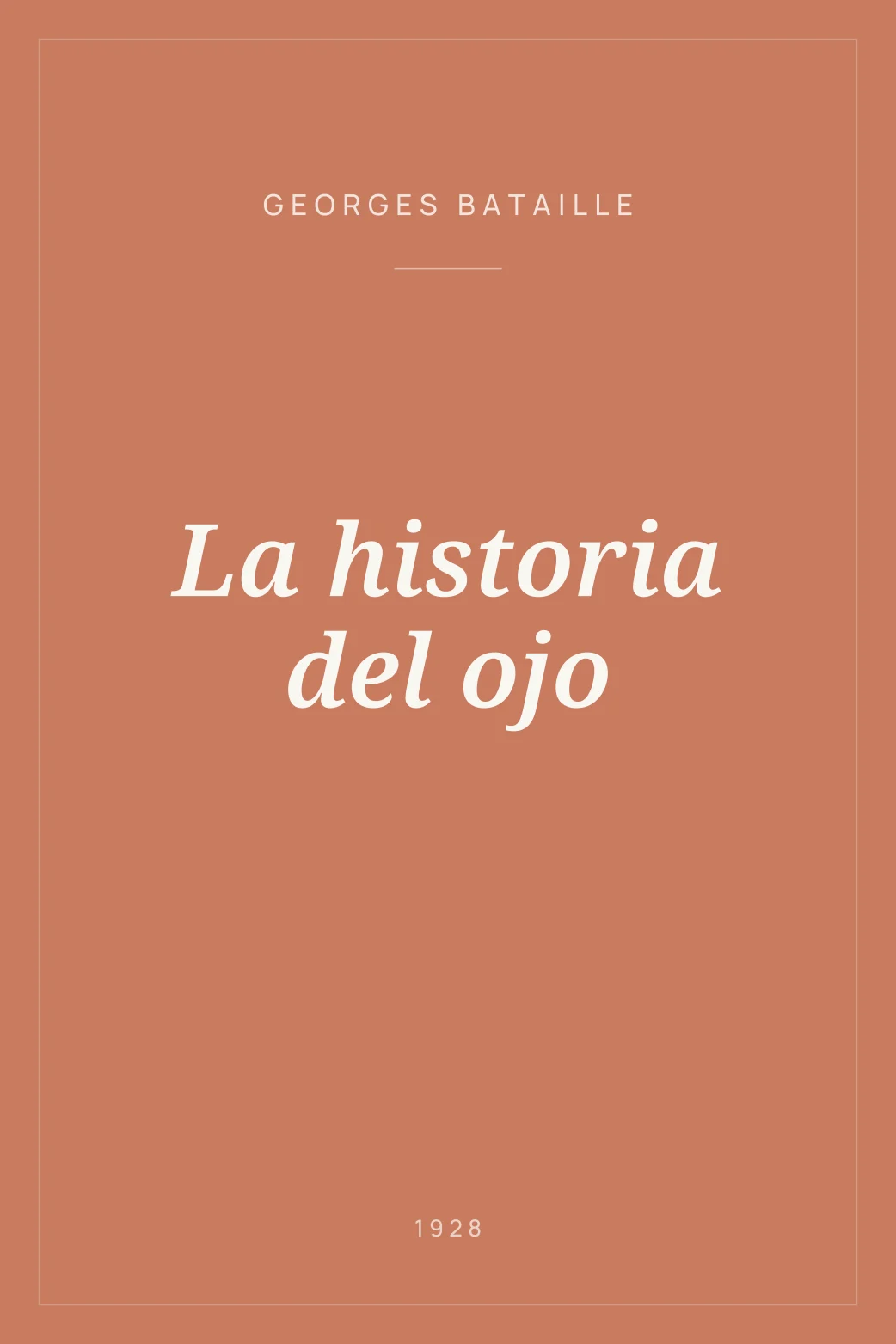 Portada de La historia del ojo