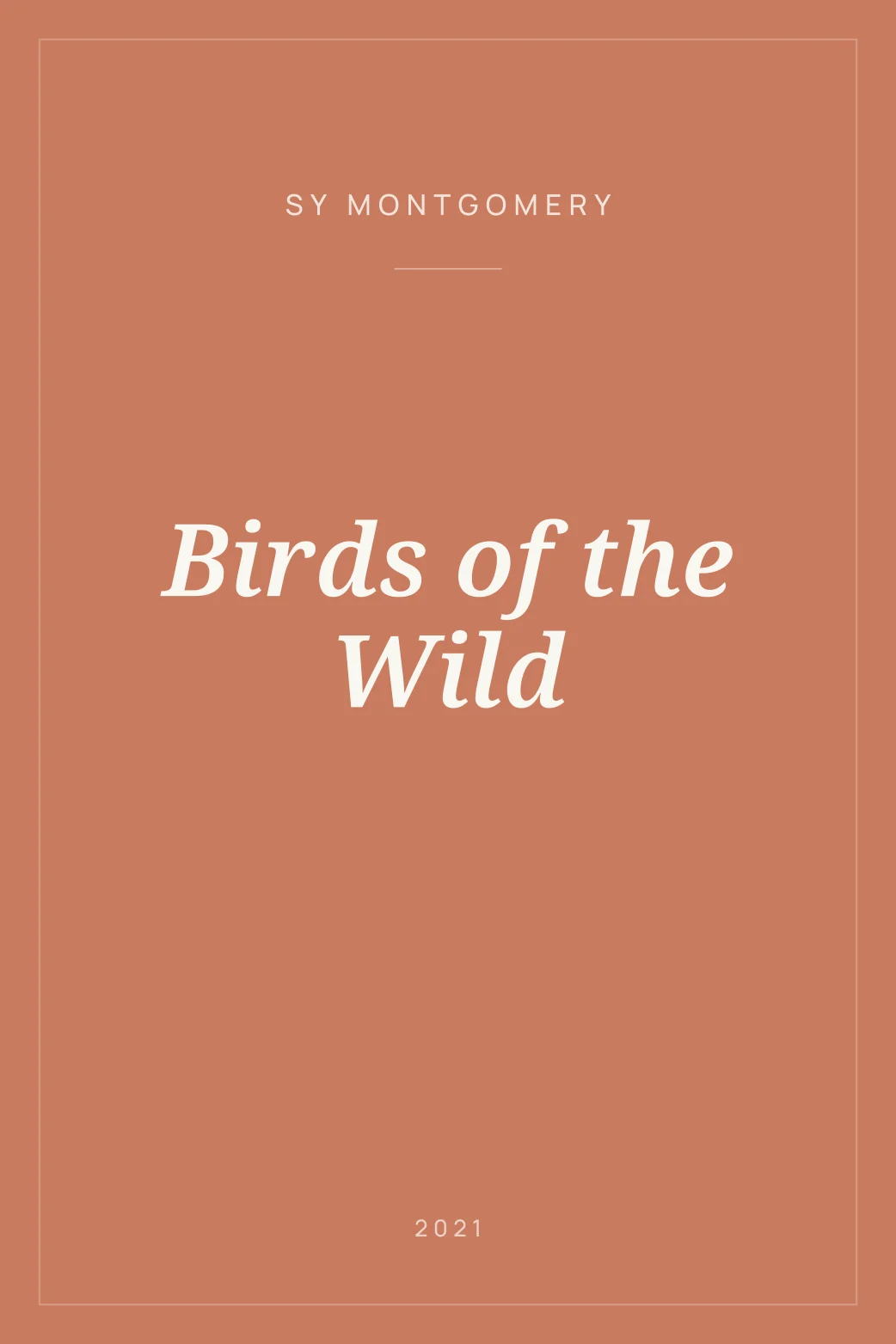 Portada de Birds of the Wild