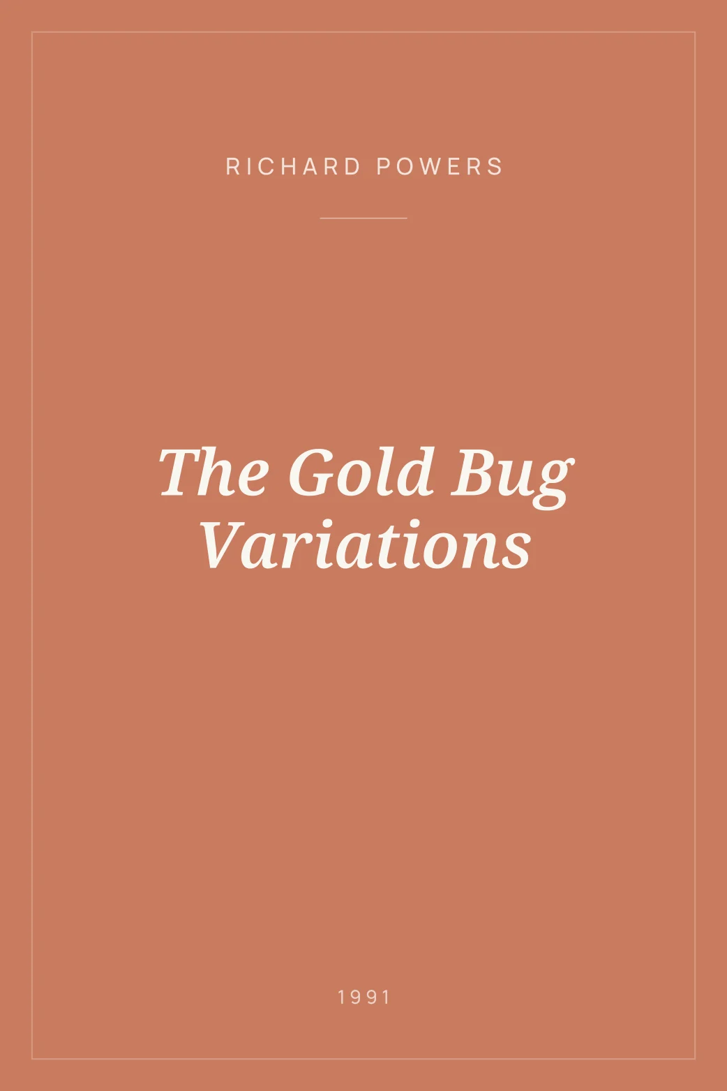 Portada de The Gold Bug Variations