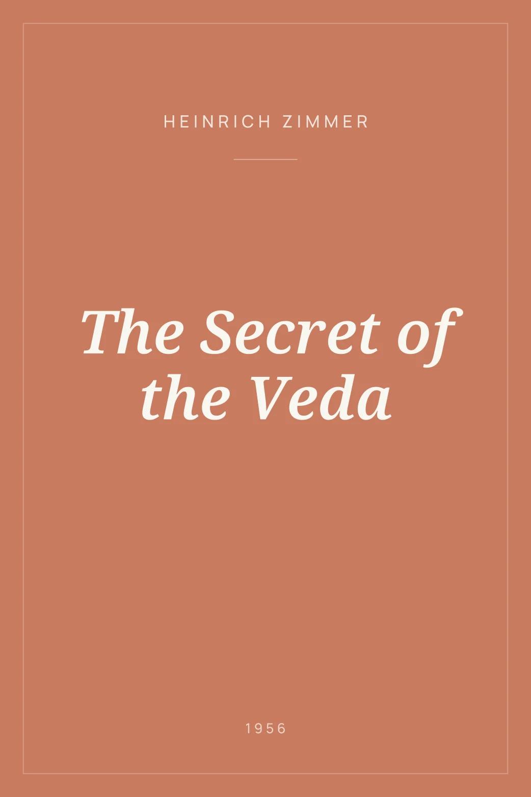 Portada de The Secret of the Veda