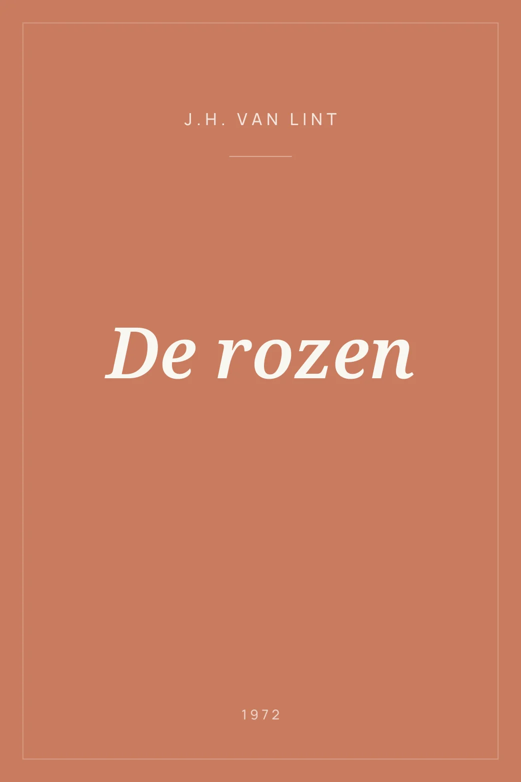 Portada de De rozen