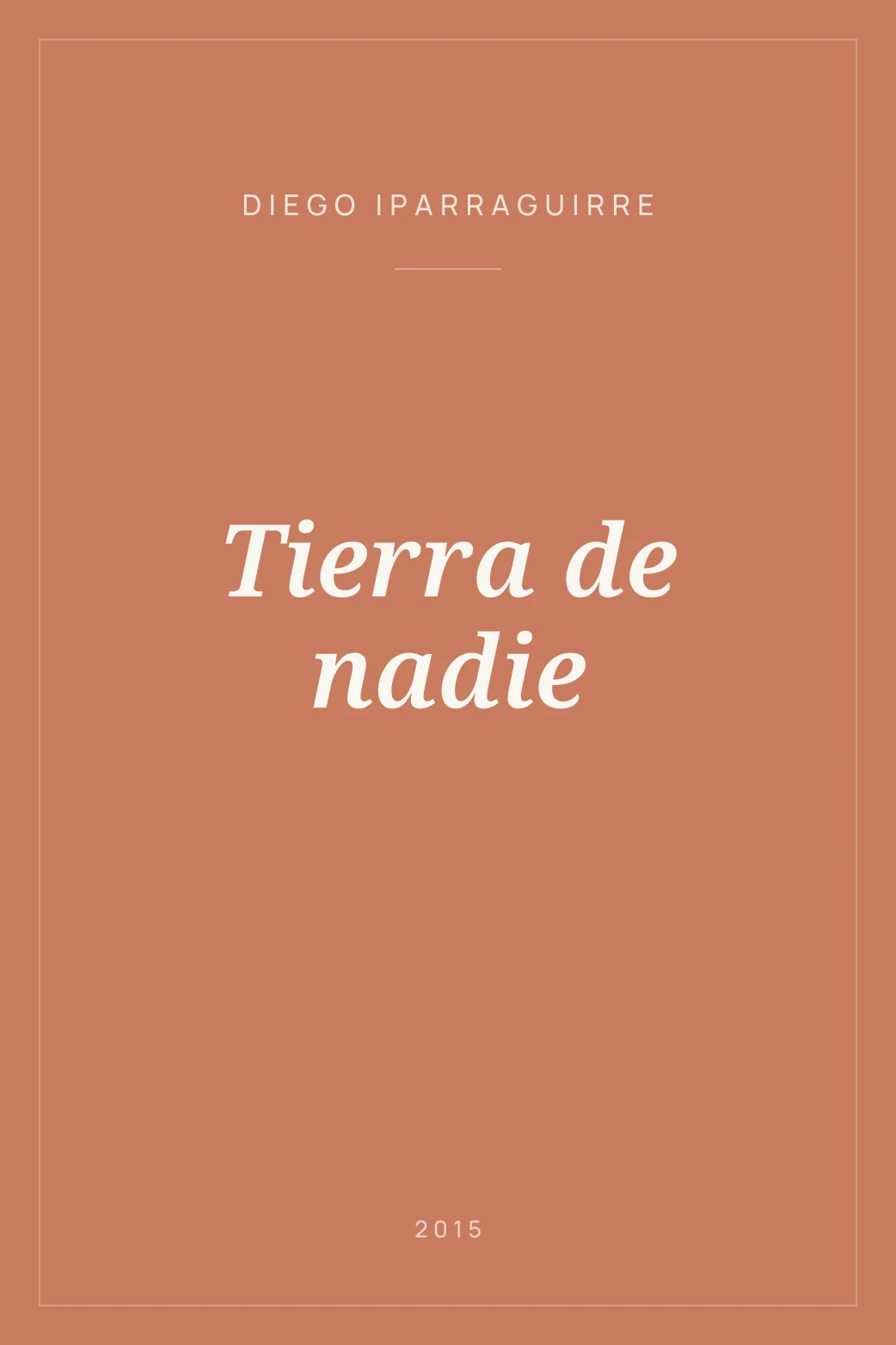 Portada de Tierra de nadie