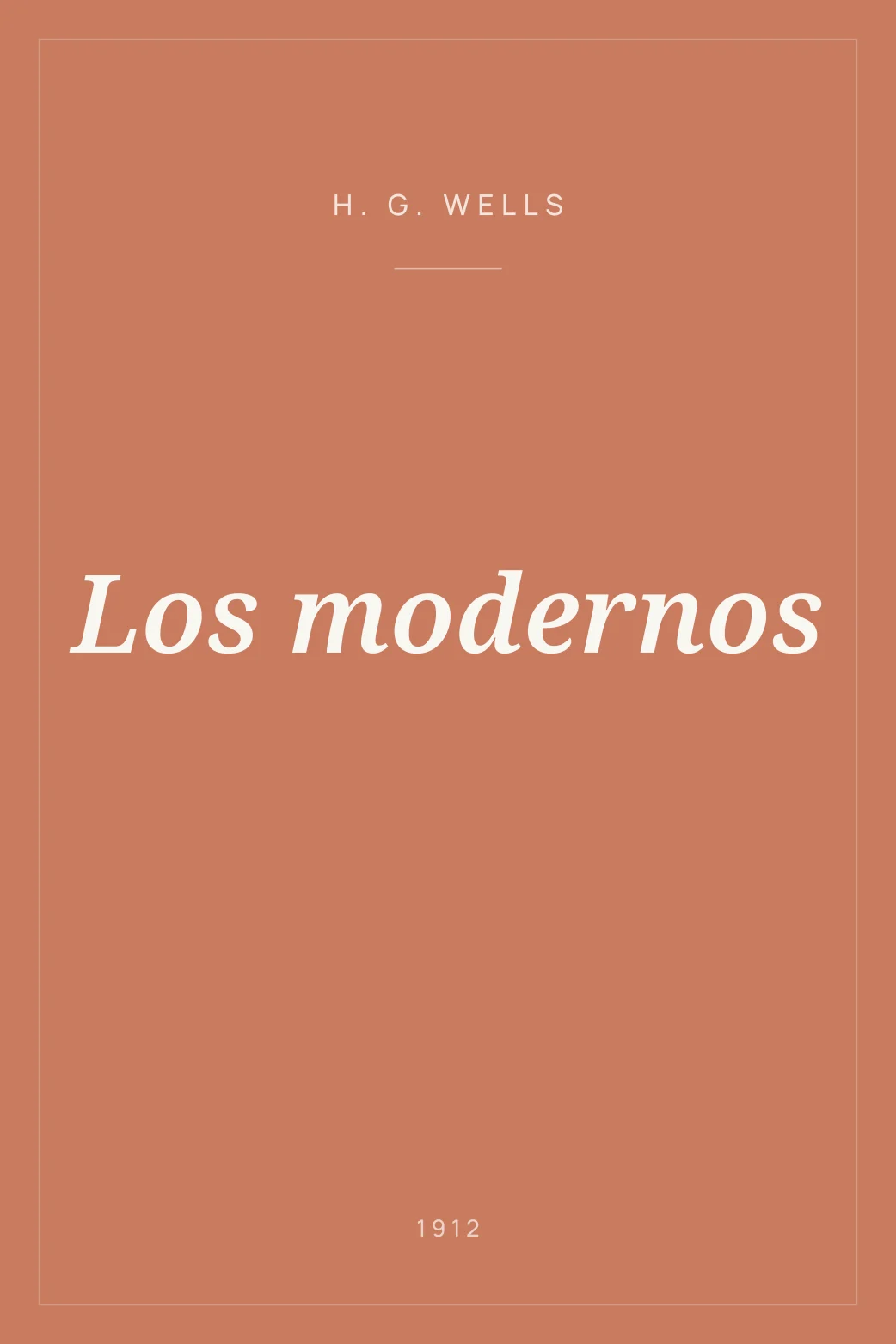 Portada de Los modernos