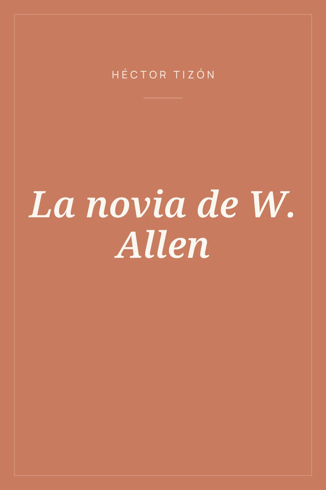 Portada de La novia de W. Allen