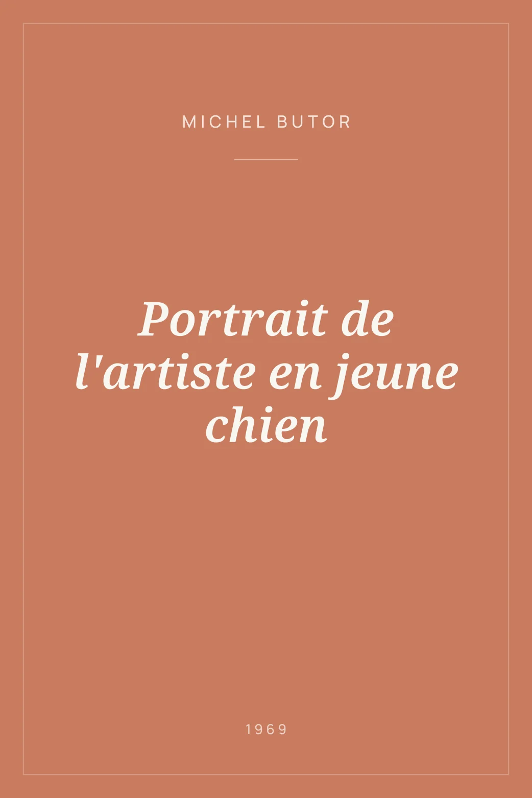 Portada de Portrait de l'artiste en jeune chien