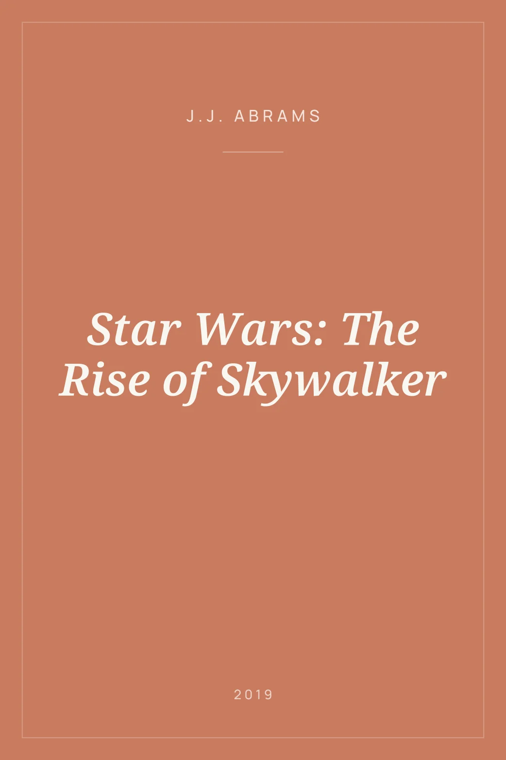 Portada de Star Wars: The Rise of Skywalker